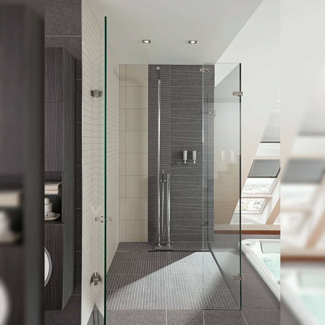 Душевые ограждения на фурнитуре MWE без стабилизационных штанг