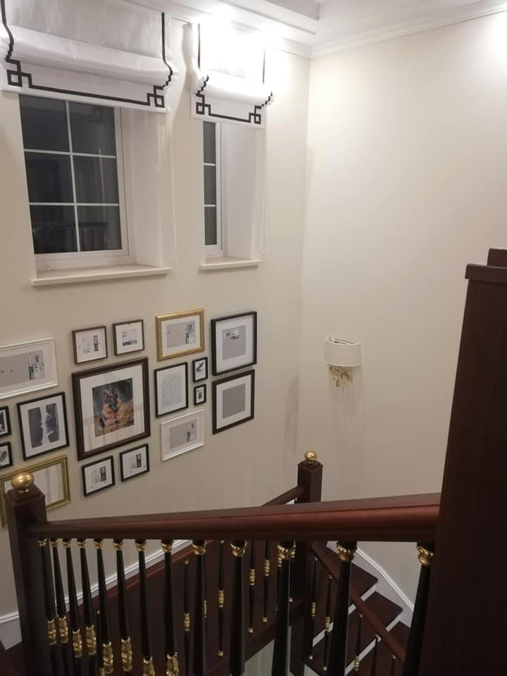 Дом в стиле американская классика, неоклассика. Фото в процессе