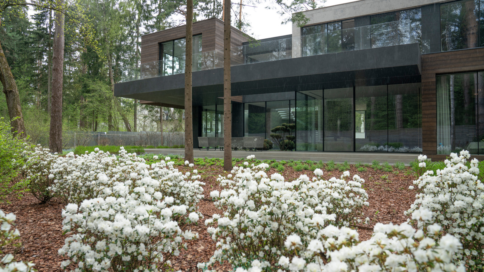 В гармонии с лесом. Модернистский сад. КП Новоуспенский 2020 г