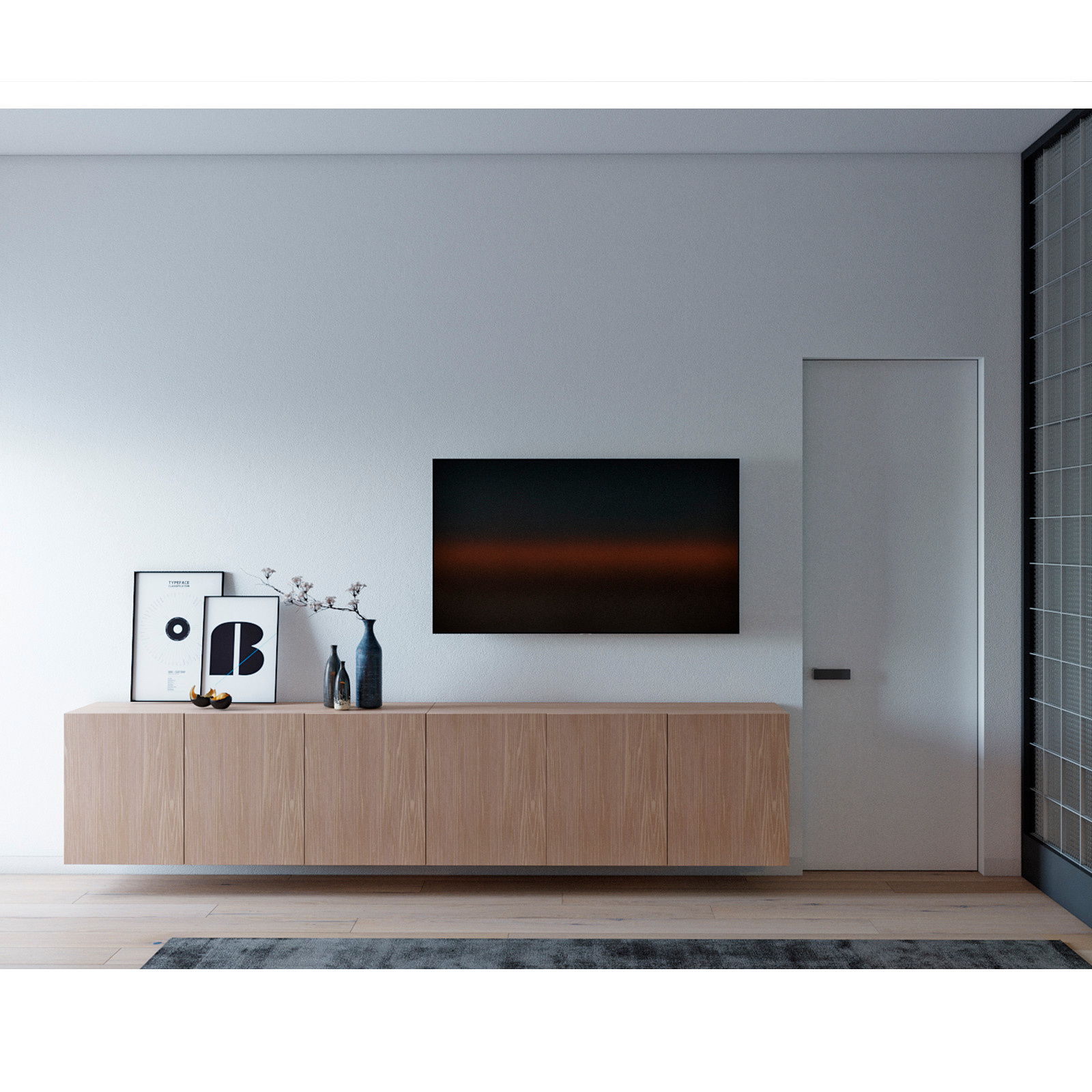 Glass in grey