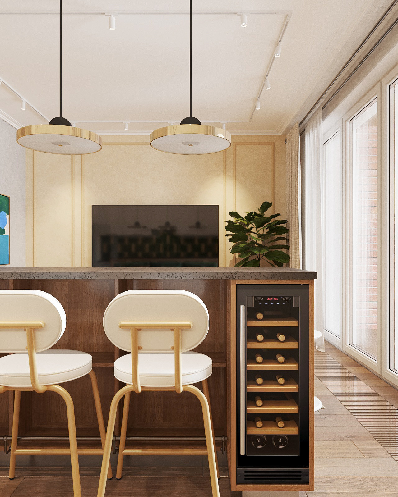 Яркая эклектика для молодой семьи