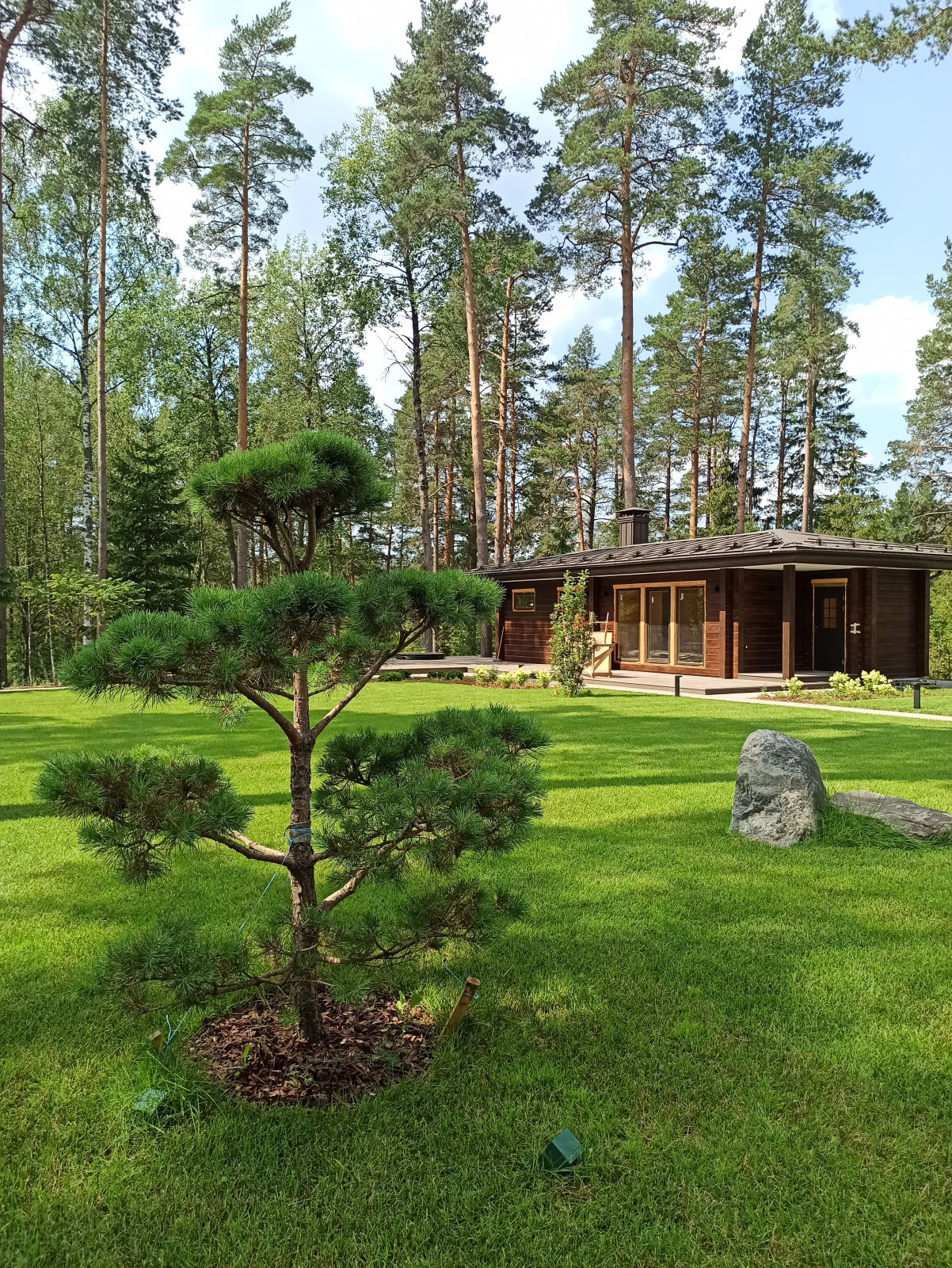 Ландшафт для дома в стиле Райта