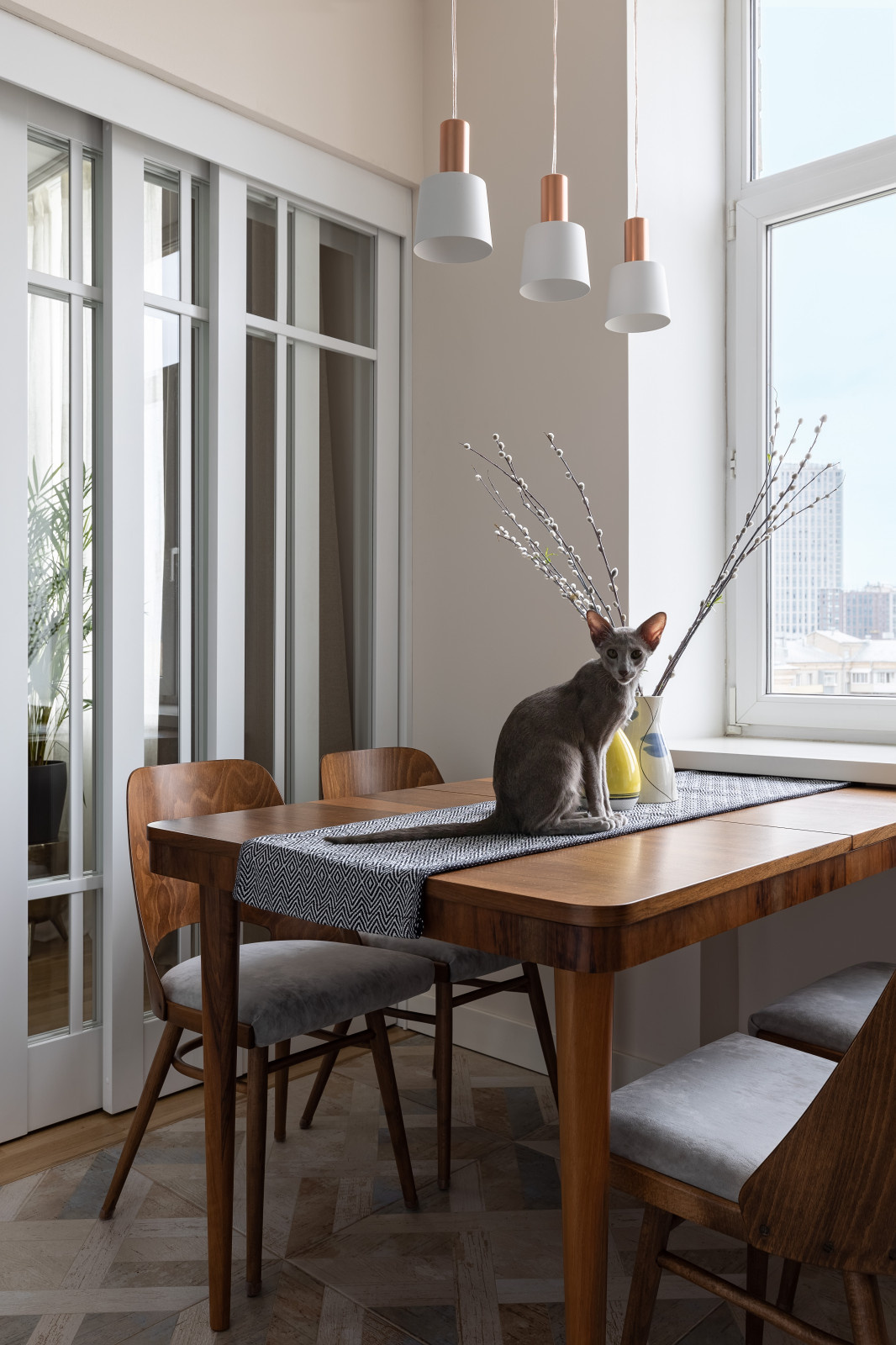 Строим кадр: Пусть скорее наступит весна (расставляем ветки)