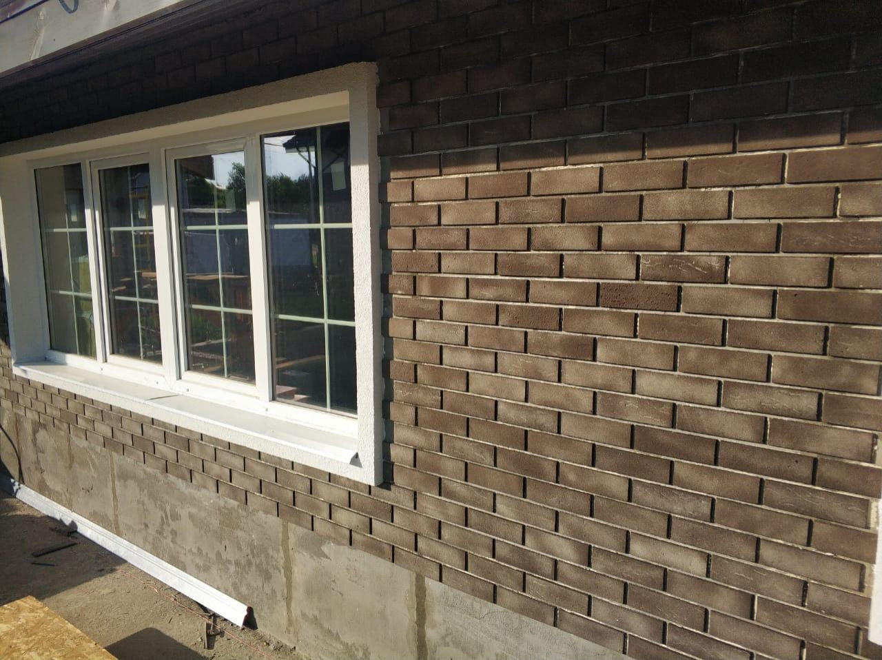 Фасадная система Гибкий клинкер на сетке