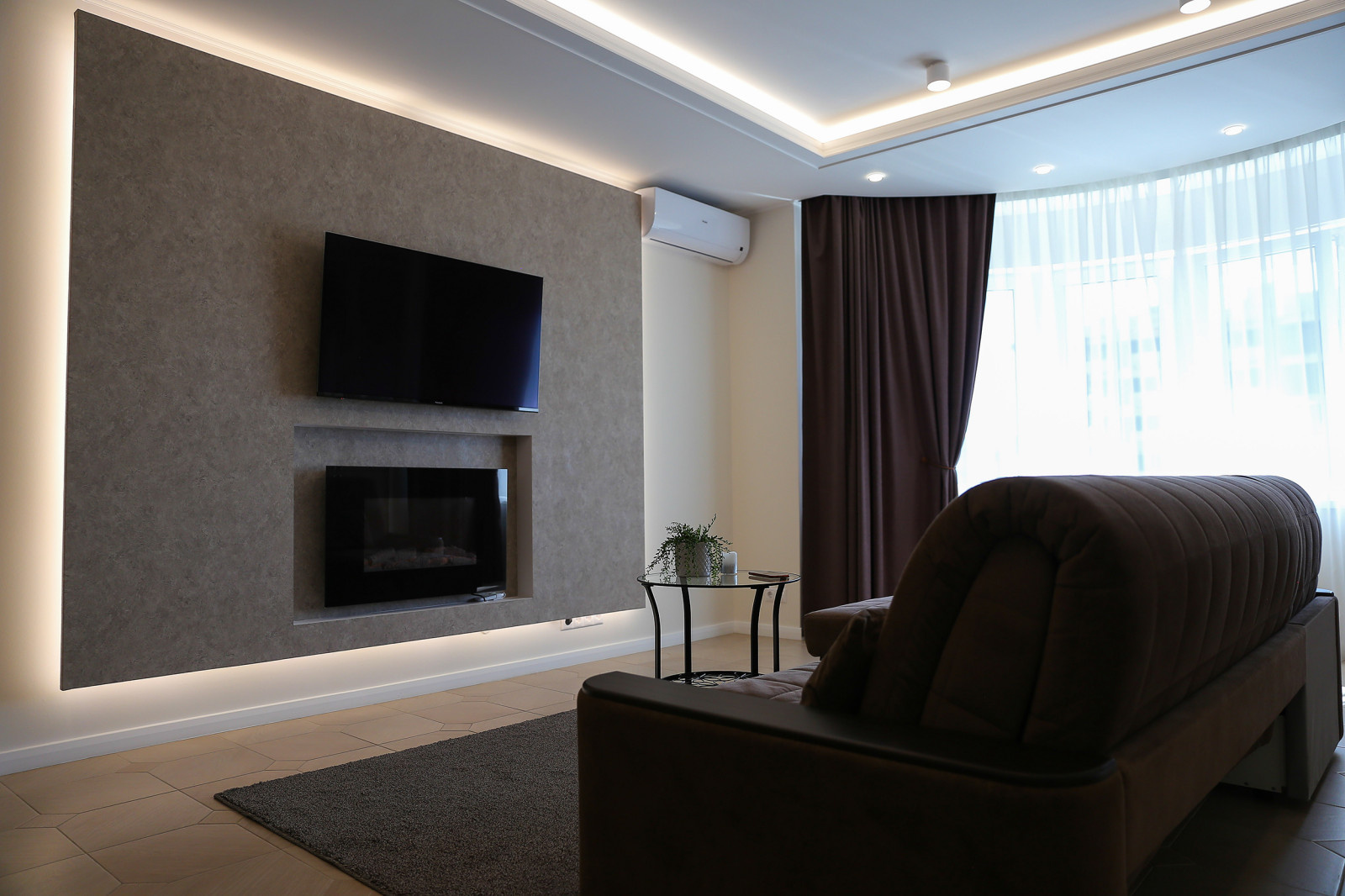 Современная квартира в мягких цветах