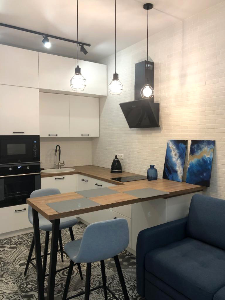 Ремонт в стиле лофт ЖК Скандинавия, 32 м²