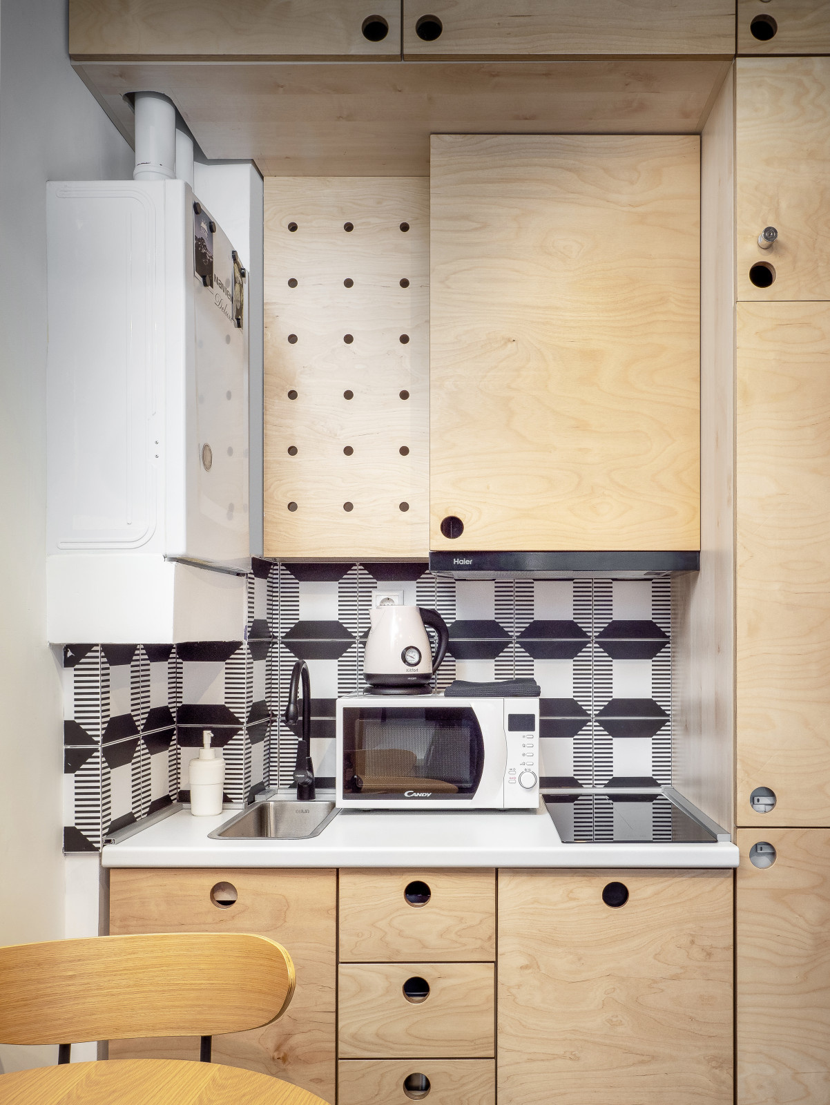 Houzz тур:Апартаменты 20 кв.м, где можно провести отпуск впятером