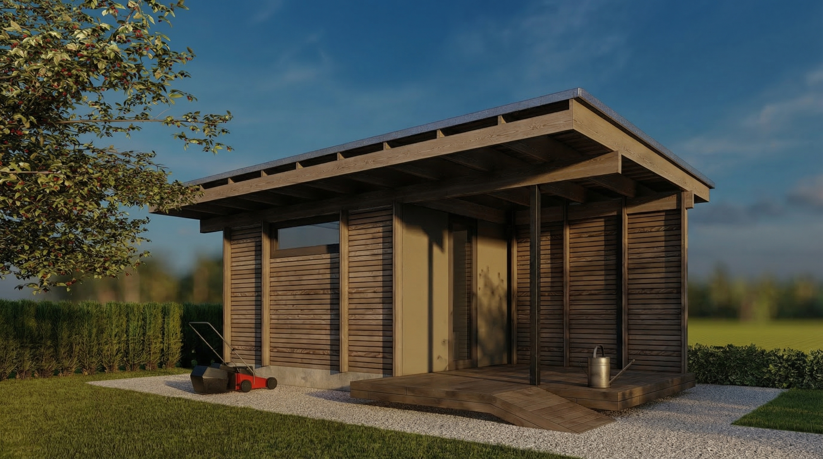 Одноэтажный дом и баня в поселке Лесные Моркваши