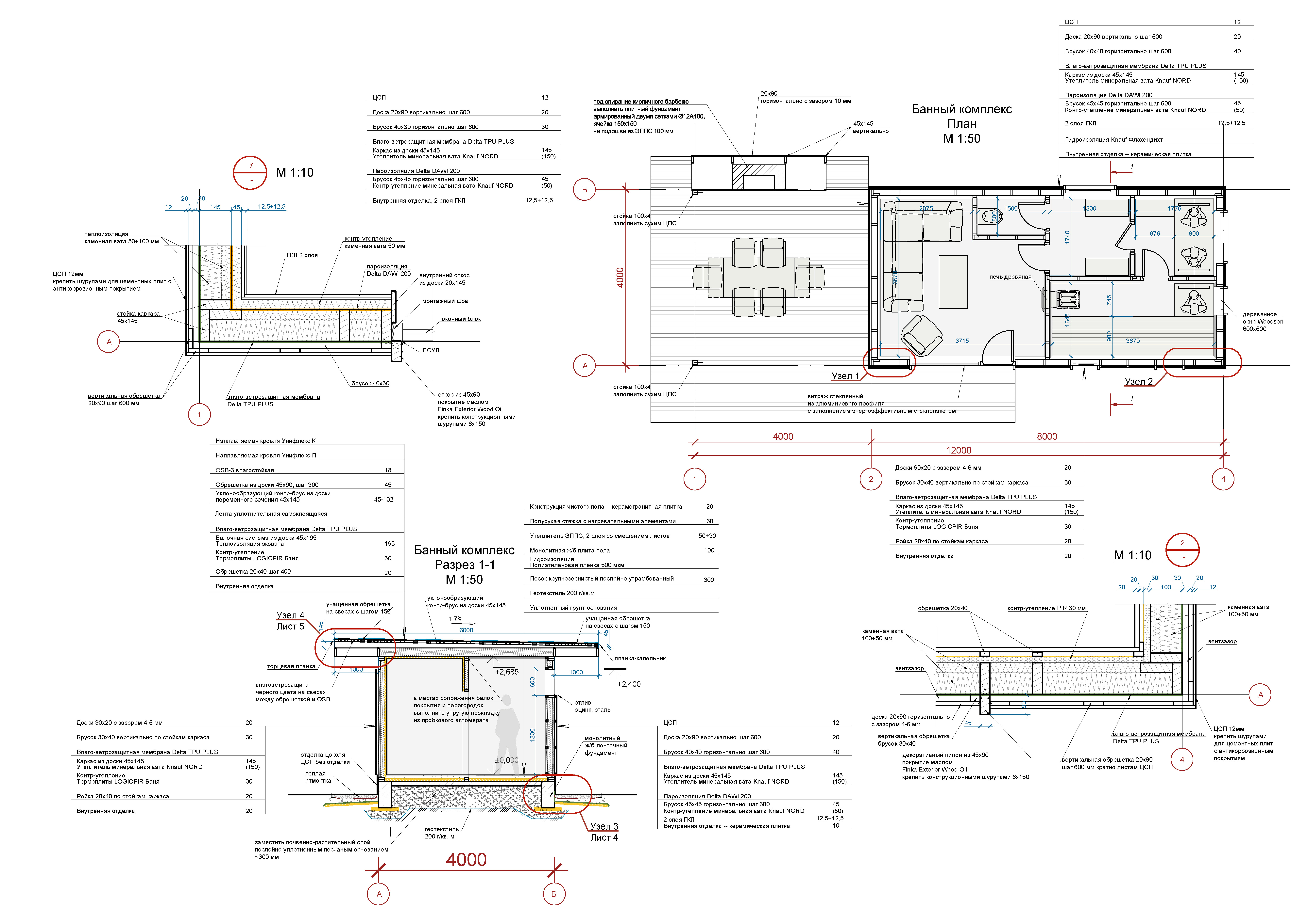 Одноэтажный дом и баня в поселке Лесные Моркваши