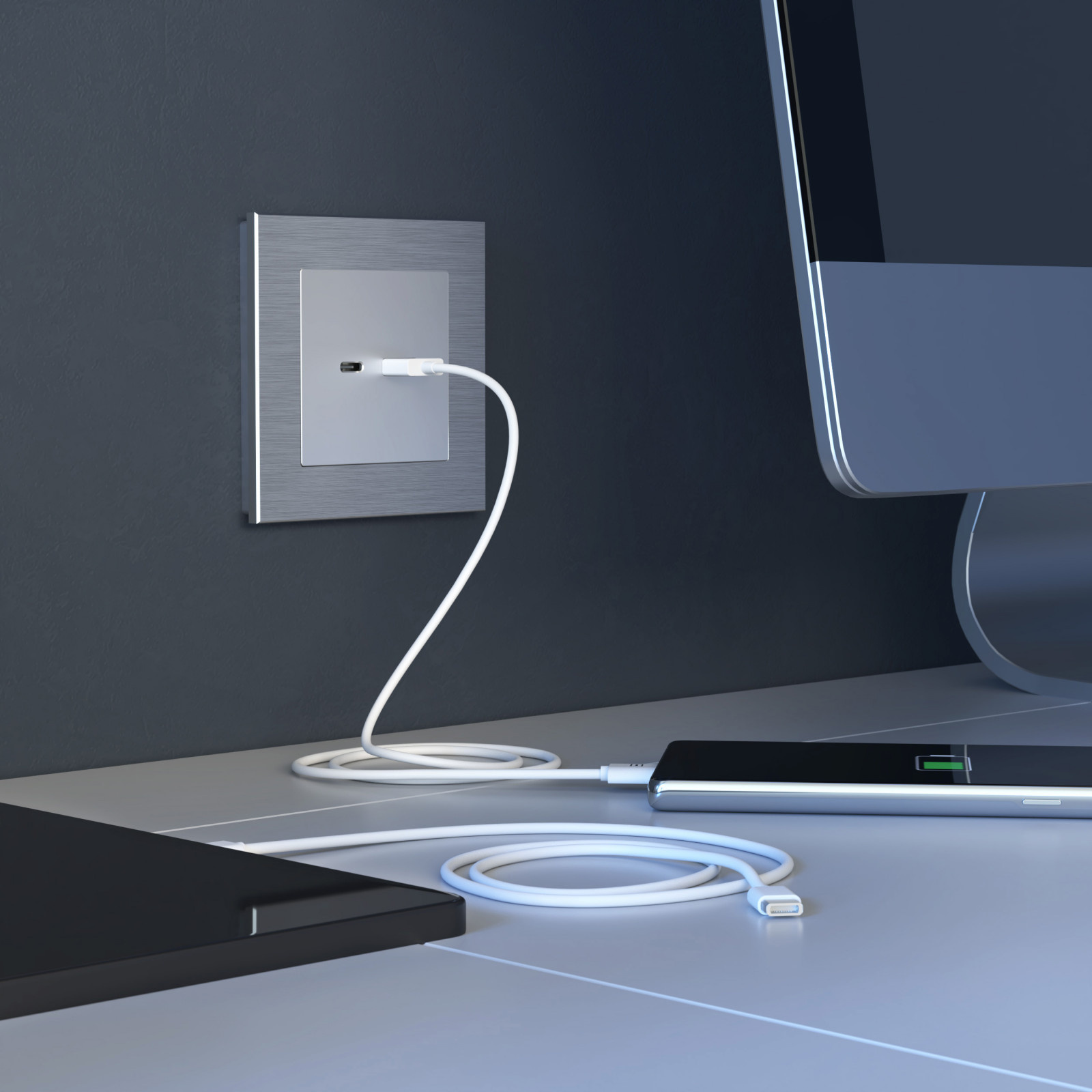 Розетки USB  type A+C