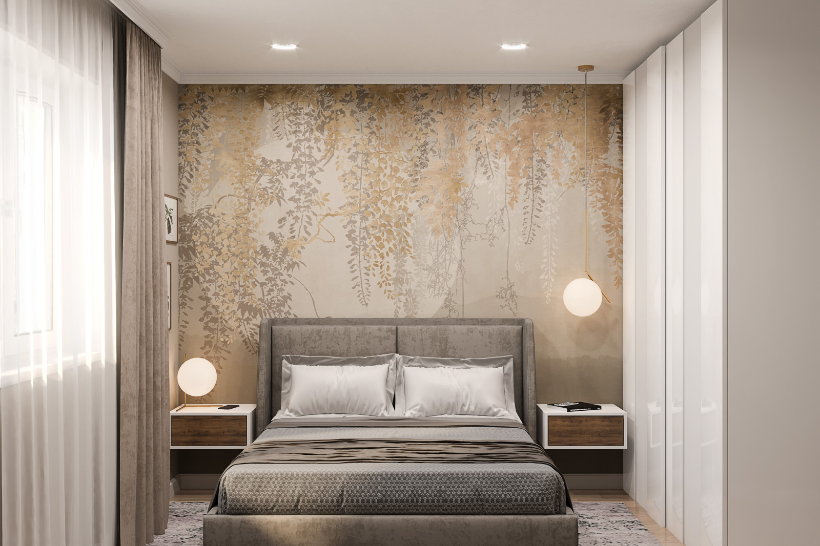 Спальня и гостиная в Монополи