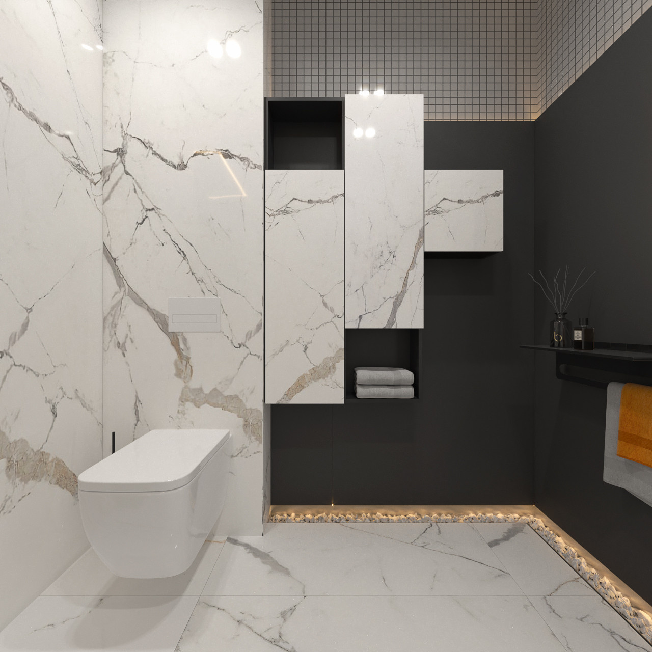 Обложка проекта: Ванная комната с цветотерапией