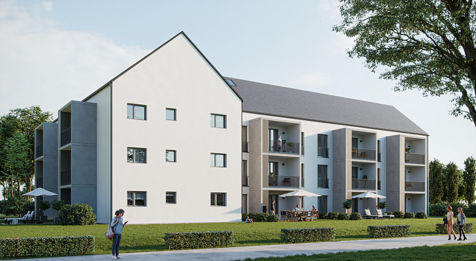 Coburg, modernes Mehrfamilienhaus