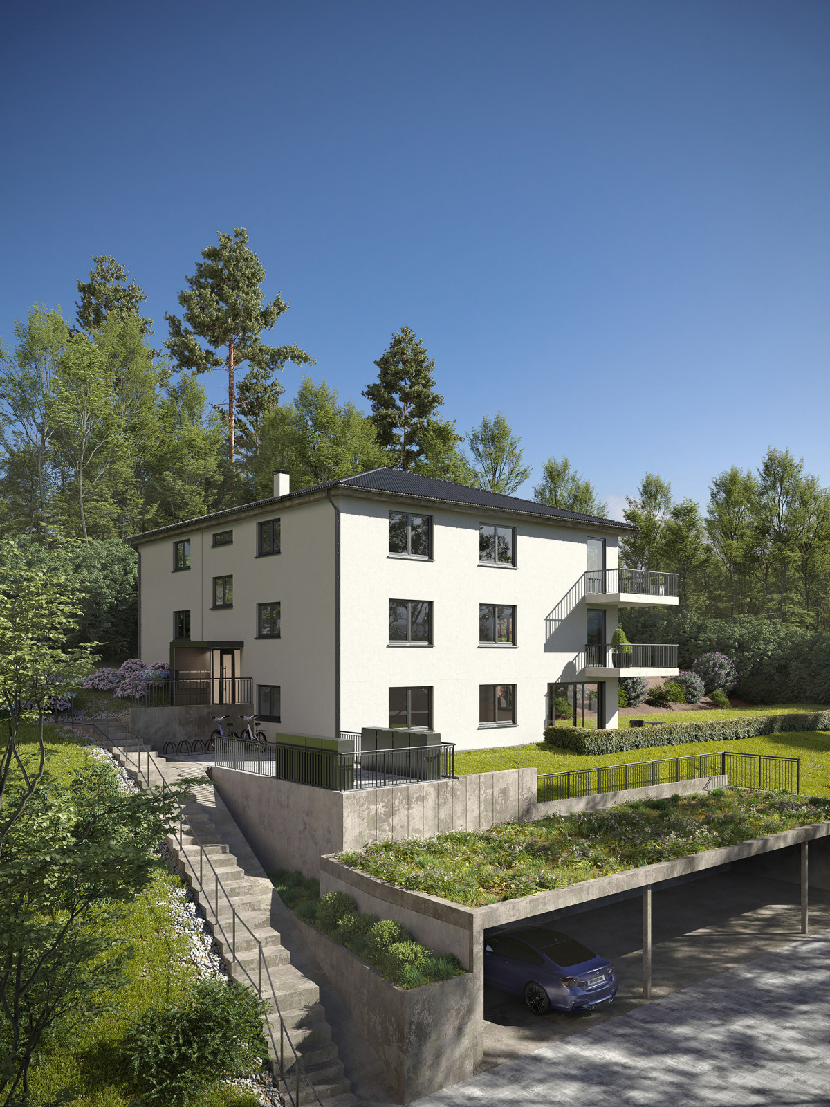 Neubau eines Mehrfamilienhauses mit 5 Wohneinheiten