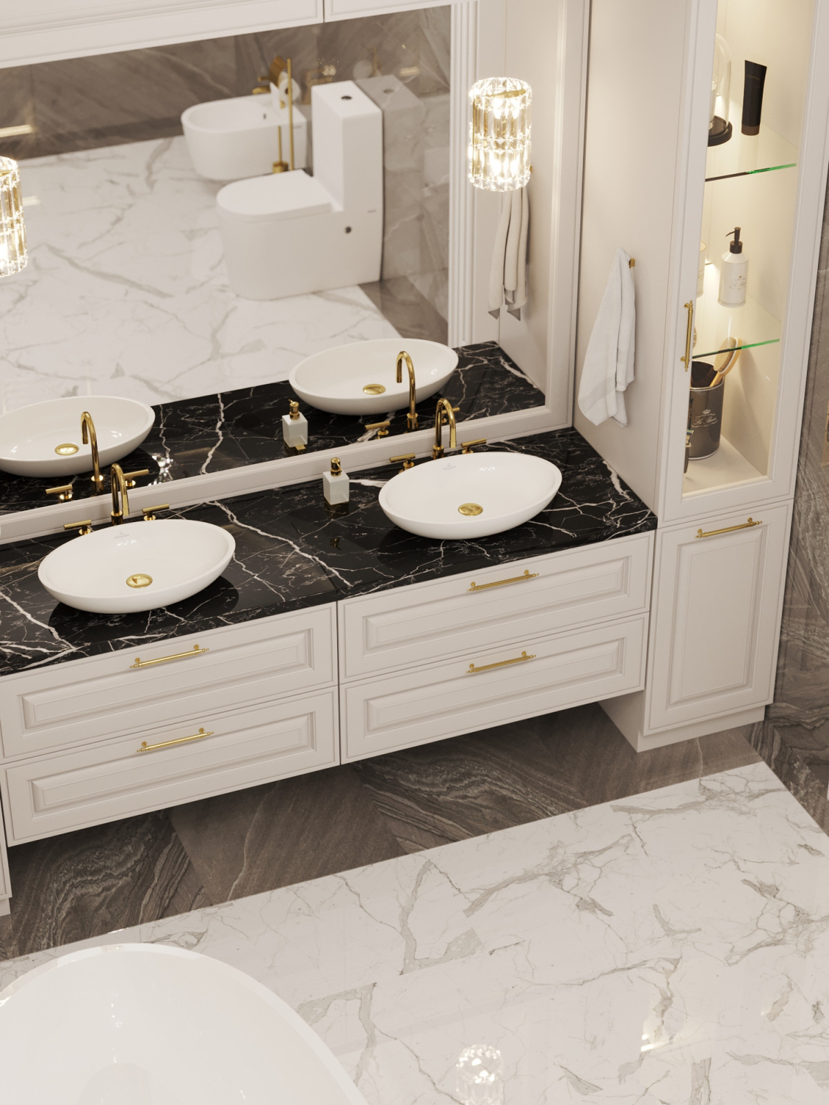 Ванная комната в классическом стиле