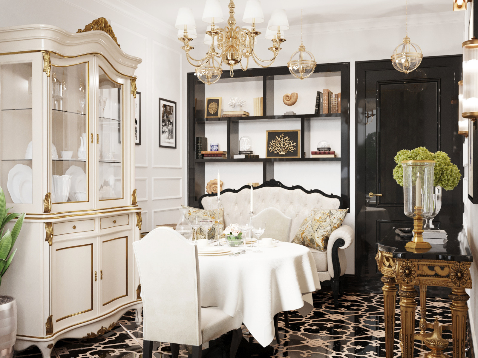 Гостиная в неоклассическом стиле