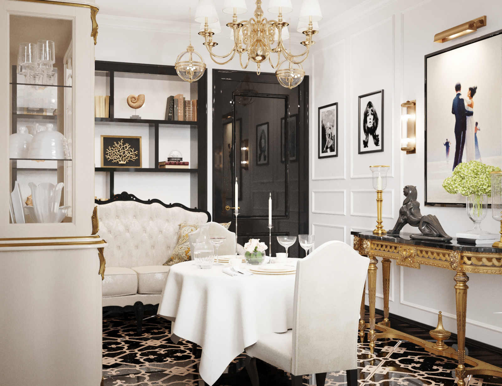 Гостиная в неоклассическом стиле