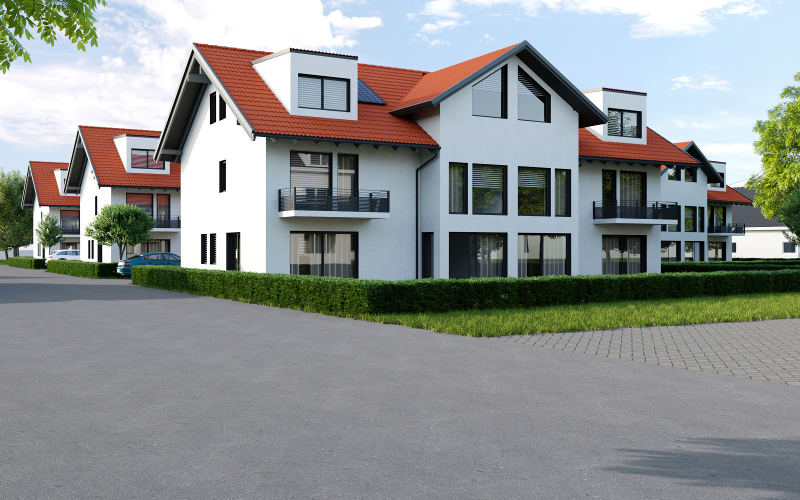 Neubau von Mehrfamilienhäusern
