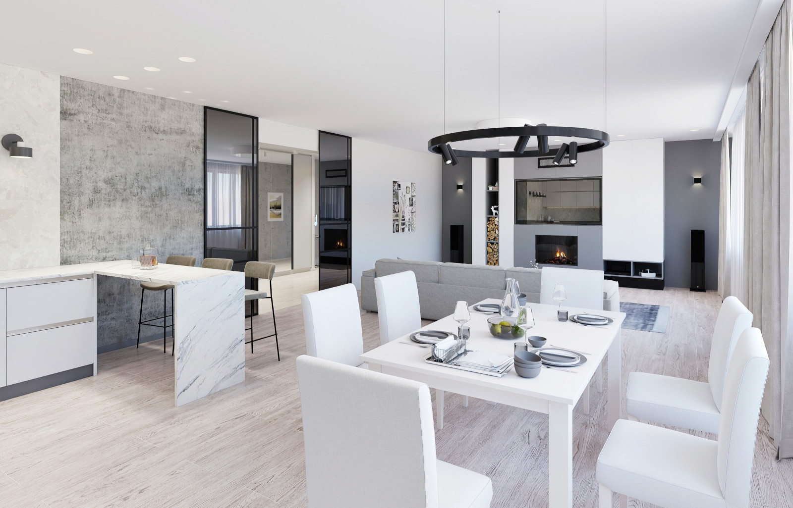 Monochrome house