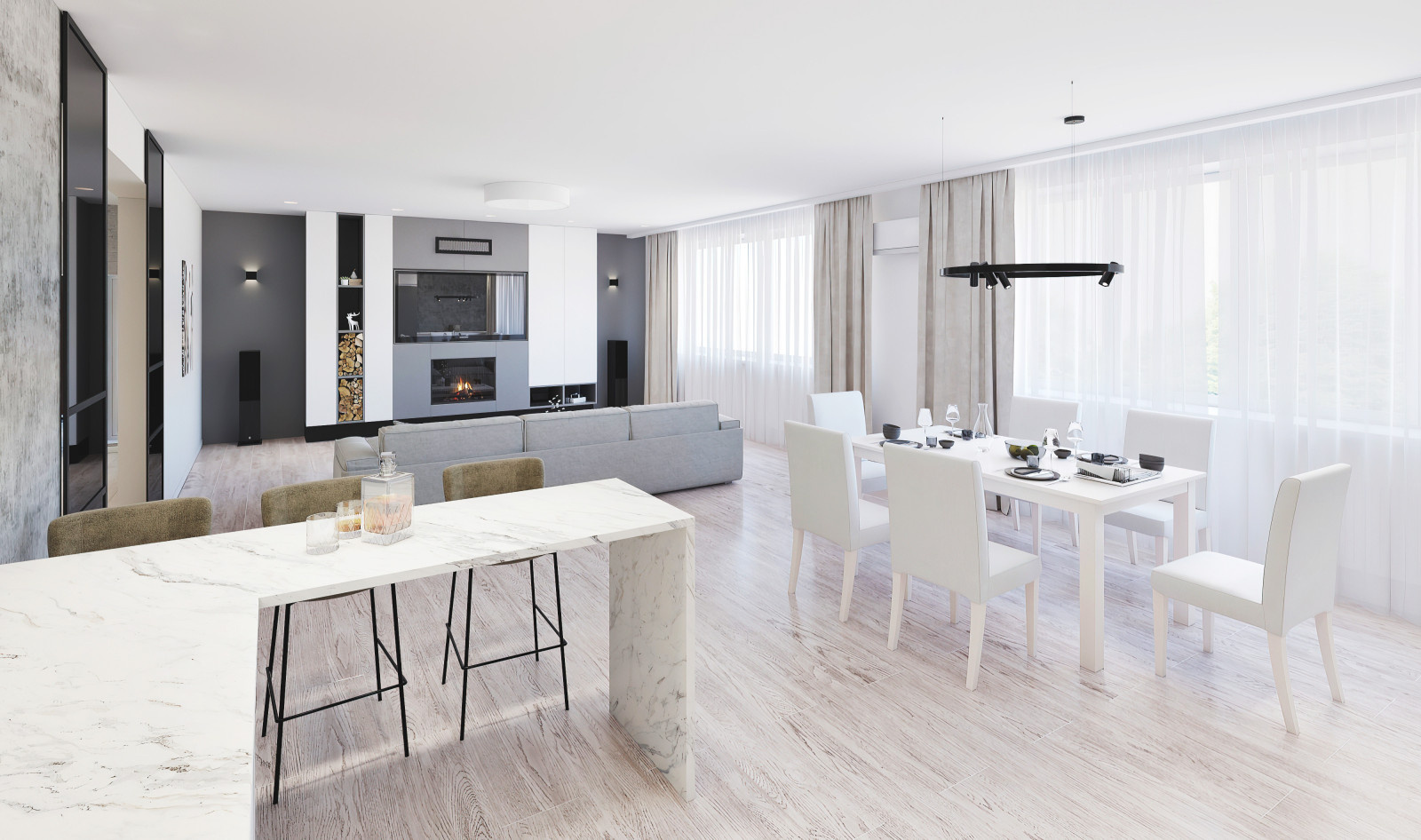 Monochrome house
