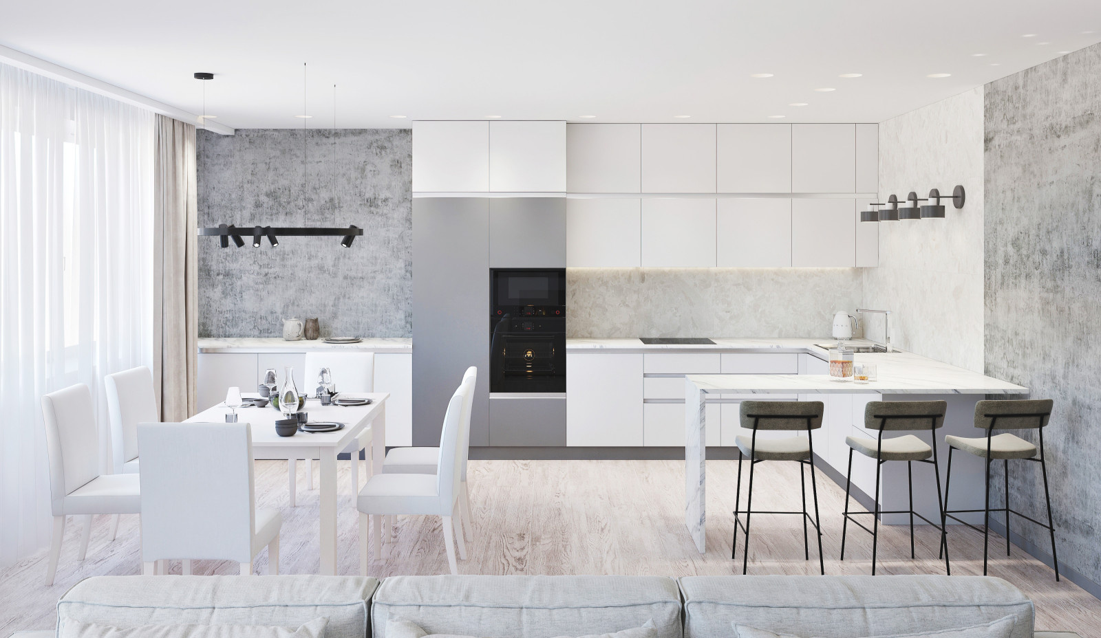 Monochrome house