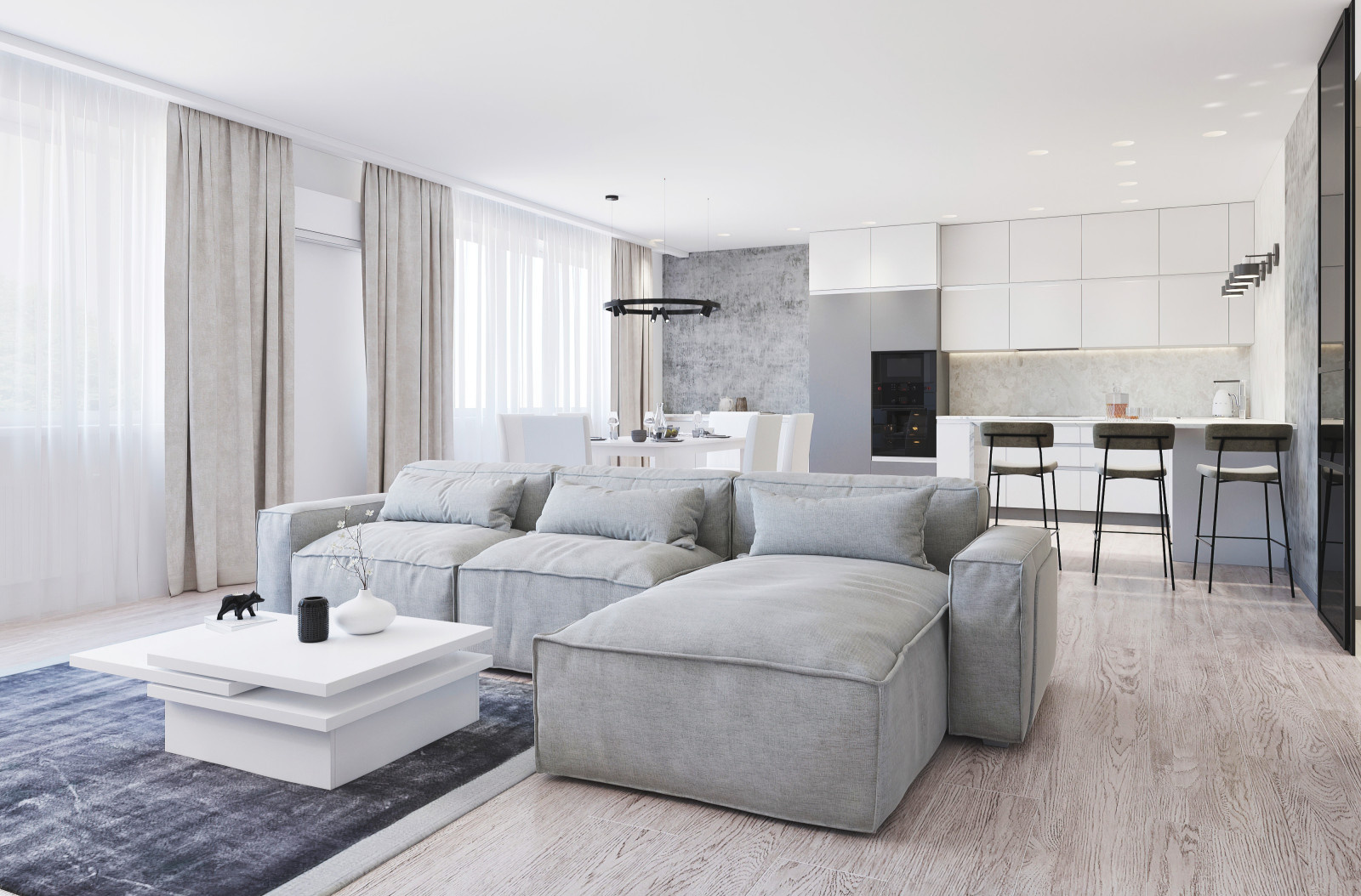 Monochrome house