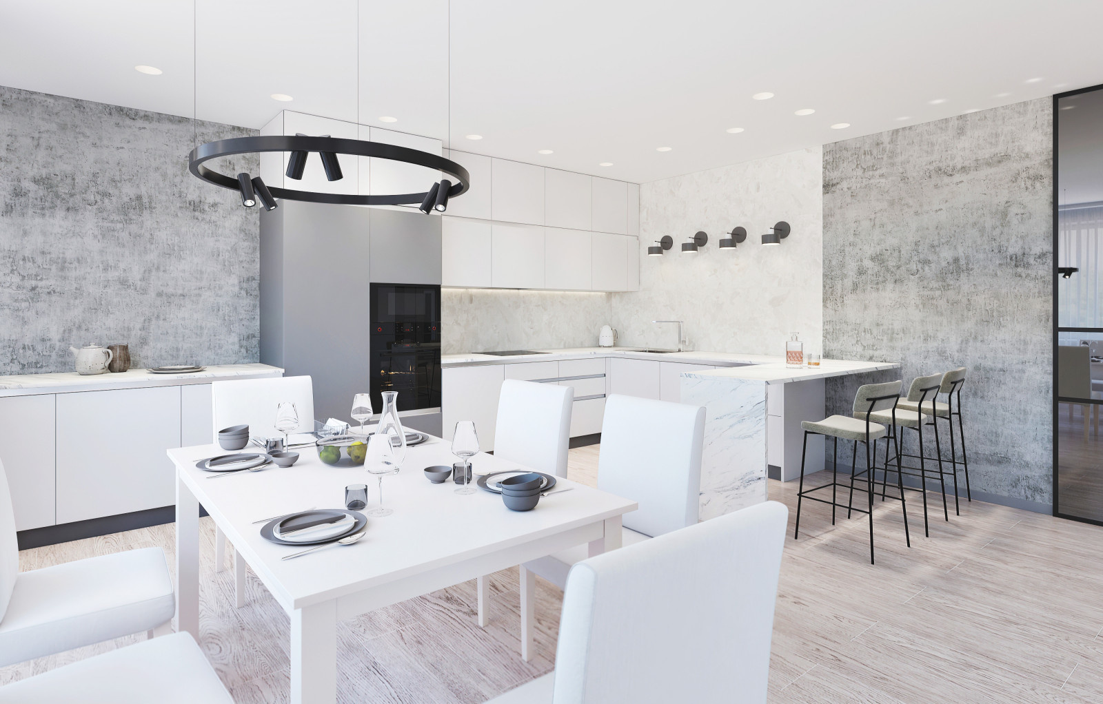 Monochrome house