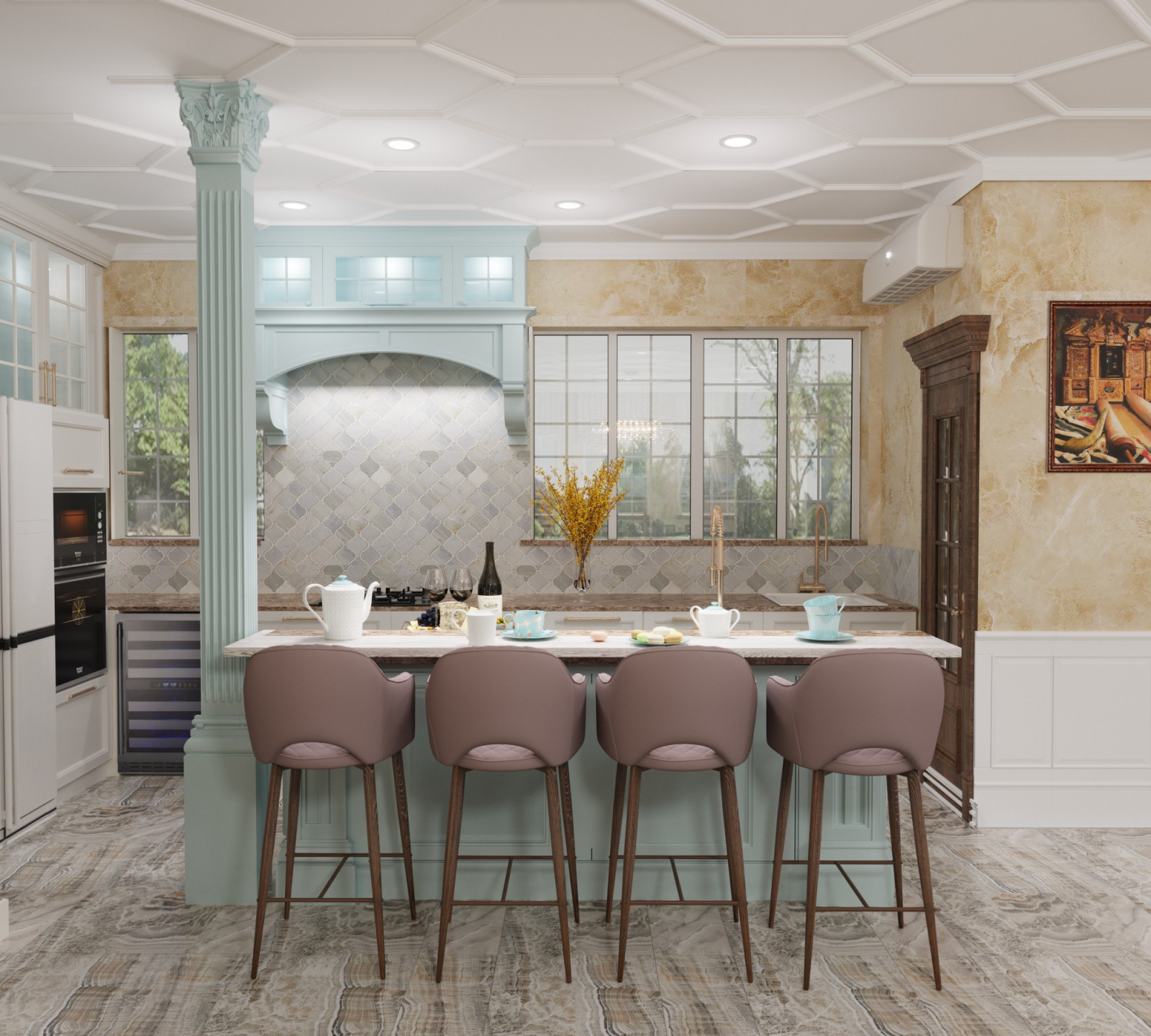 Two-family Jewish traditional house in Brooklyn