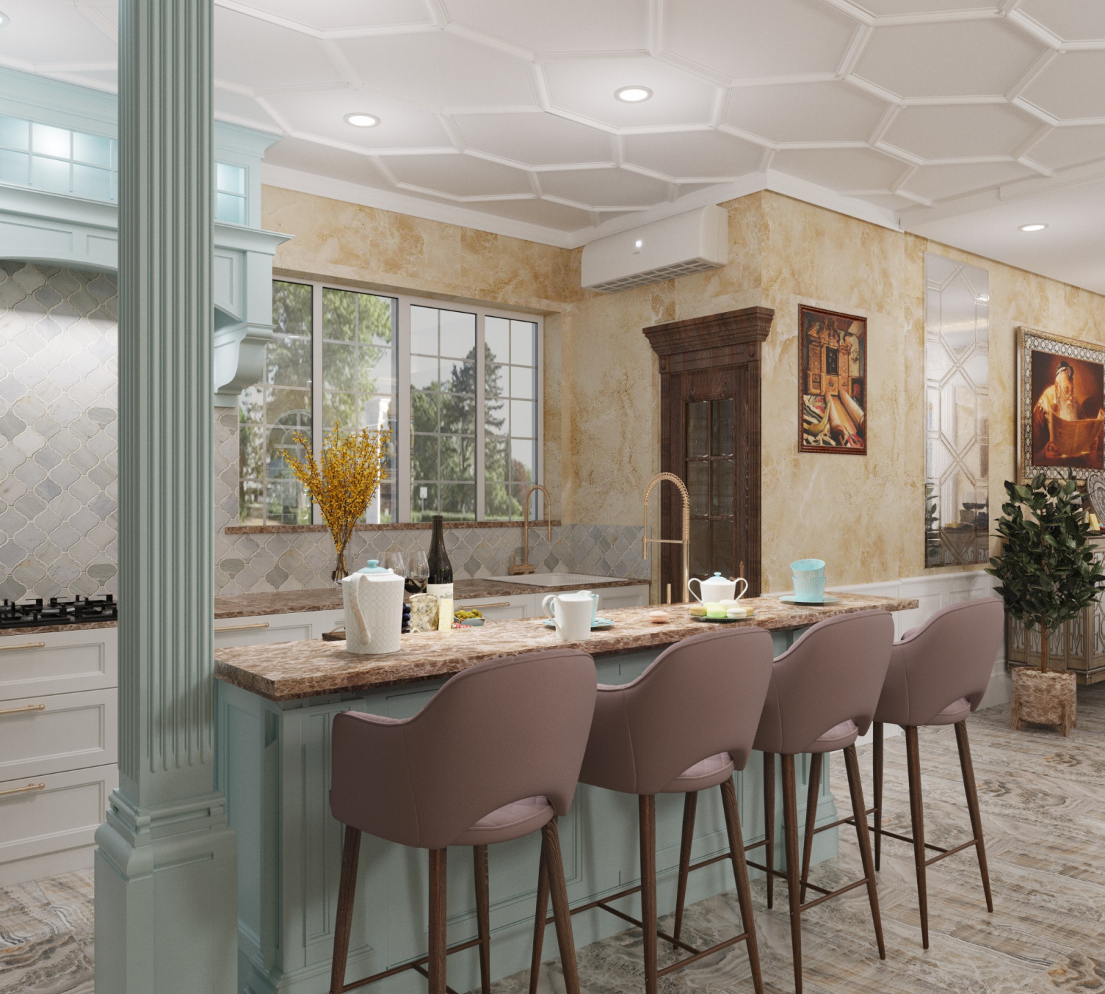 Two-family Jewish traditional house in Brooklyn
