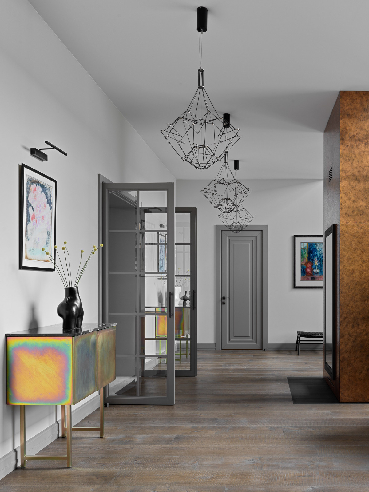 Houzz тур: Загородный дом со стеклянным камином