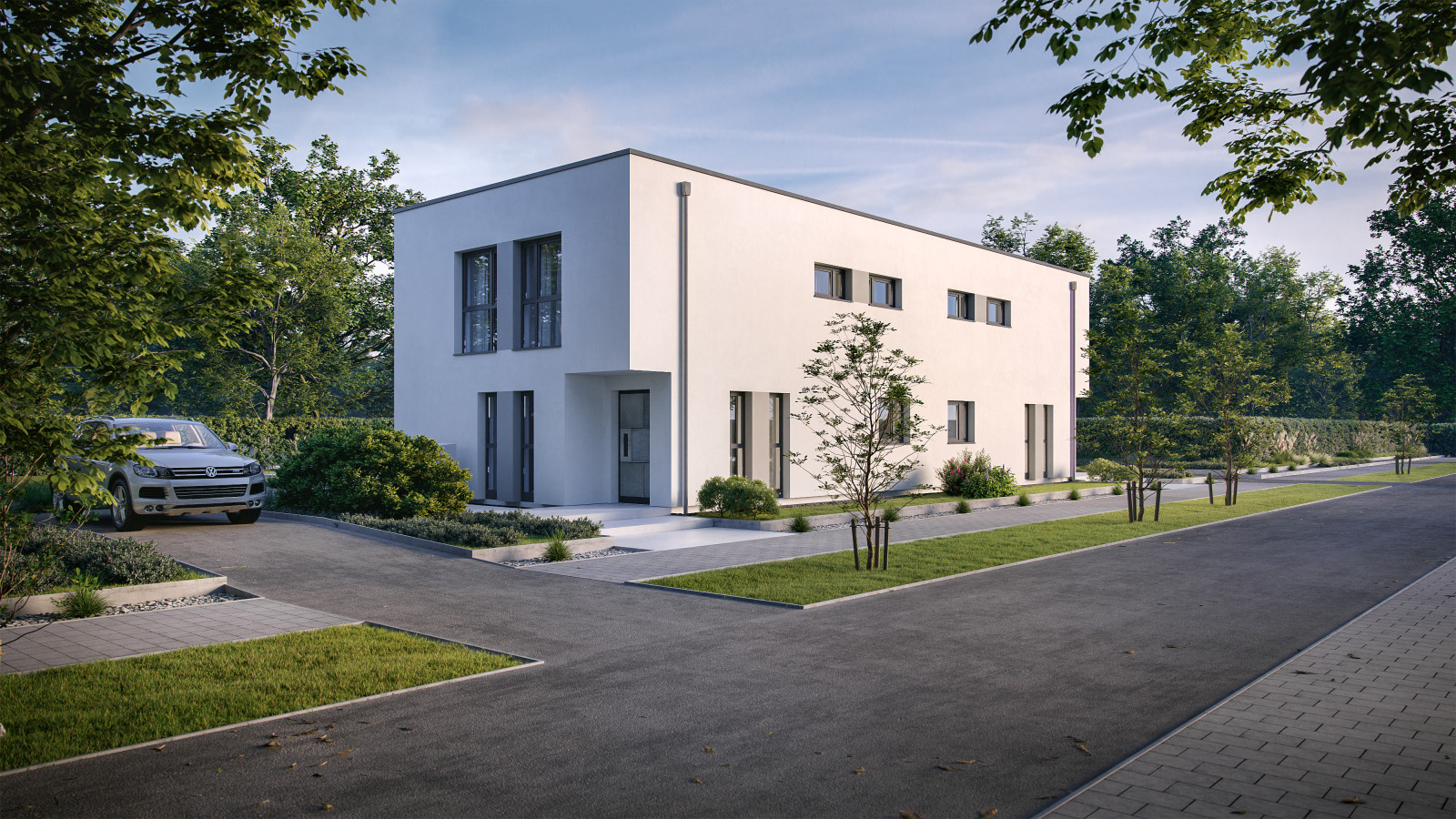 Modernes Zweifamilienhaus