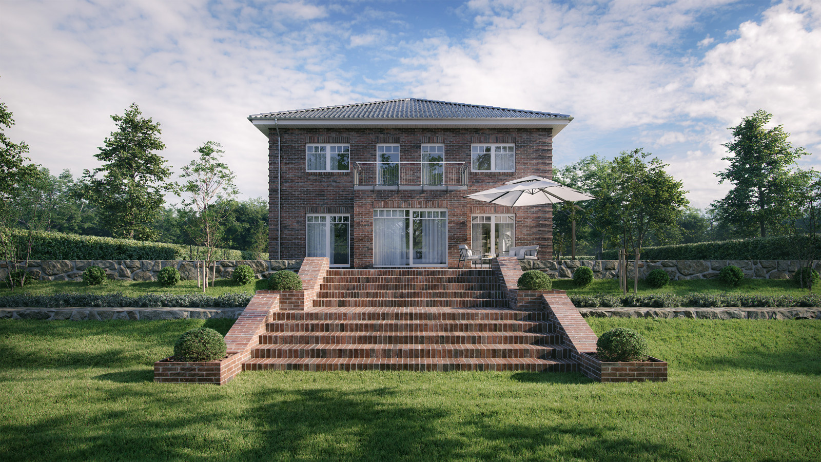 Gemütliches Haus der Familie