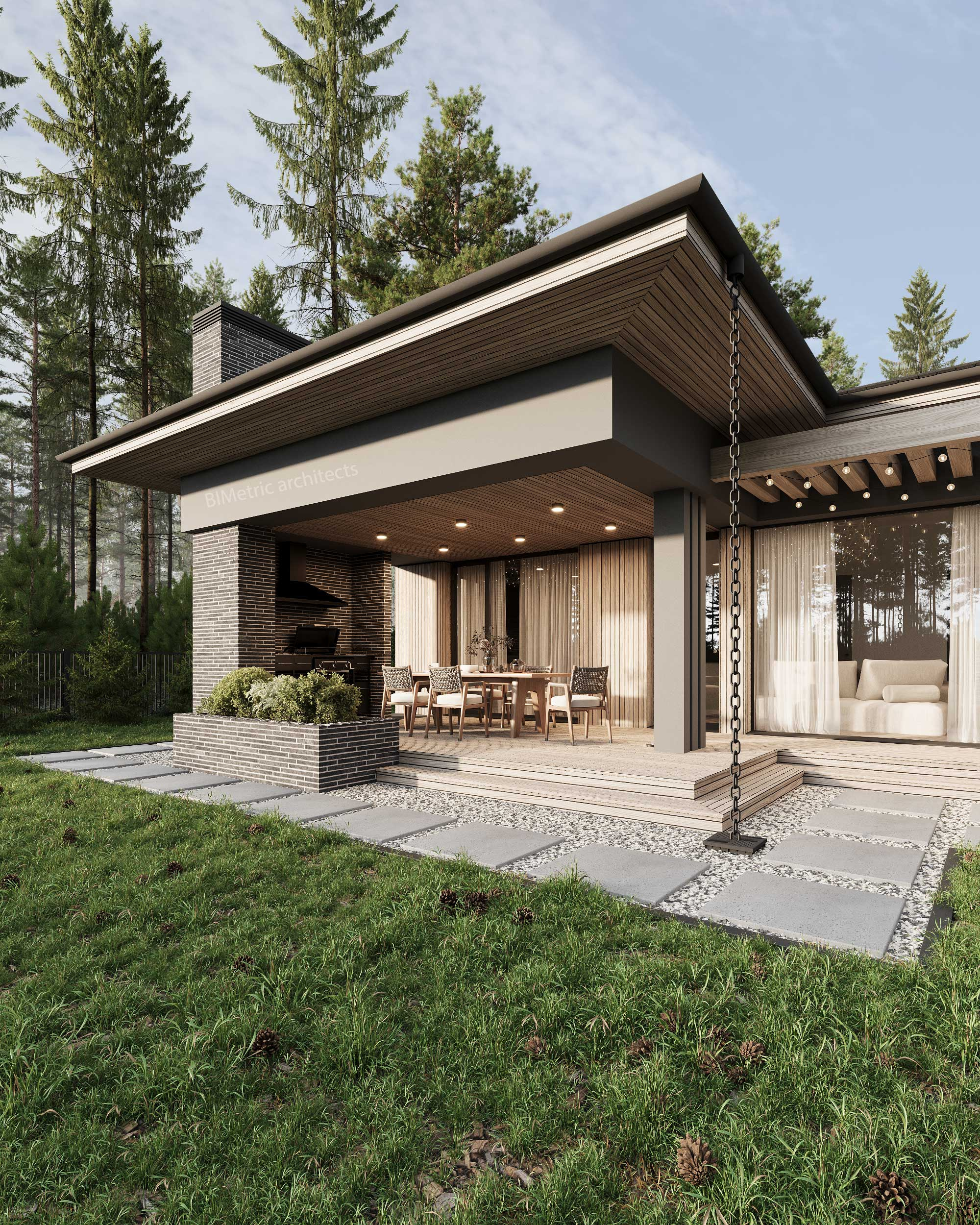 Обложка проекта: Типовой проект для строительной компании Nord Grey 148 m