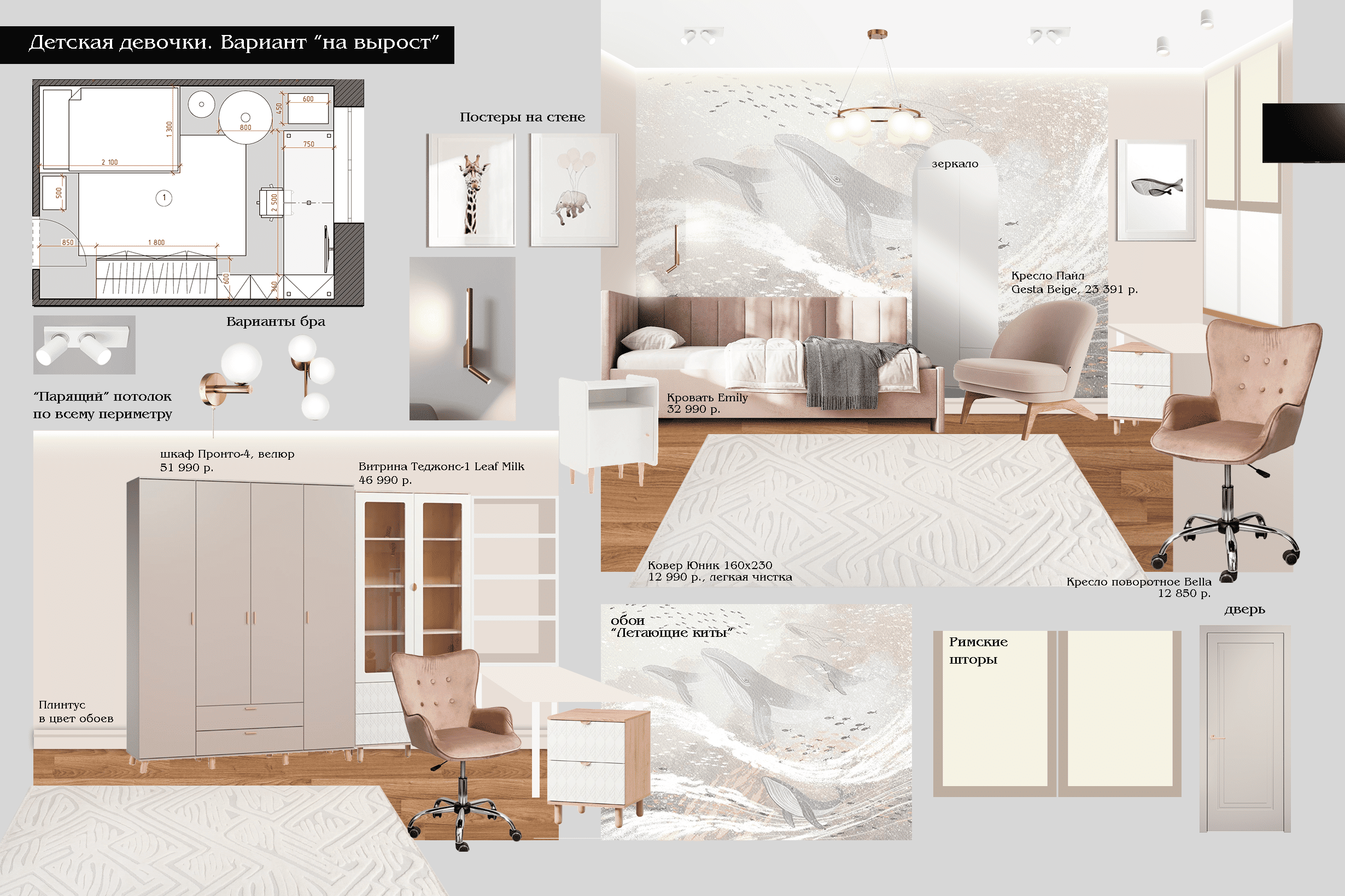 Квартира для семьи, 97 кв.м.