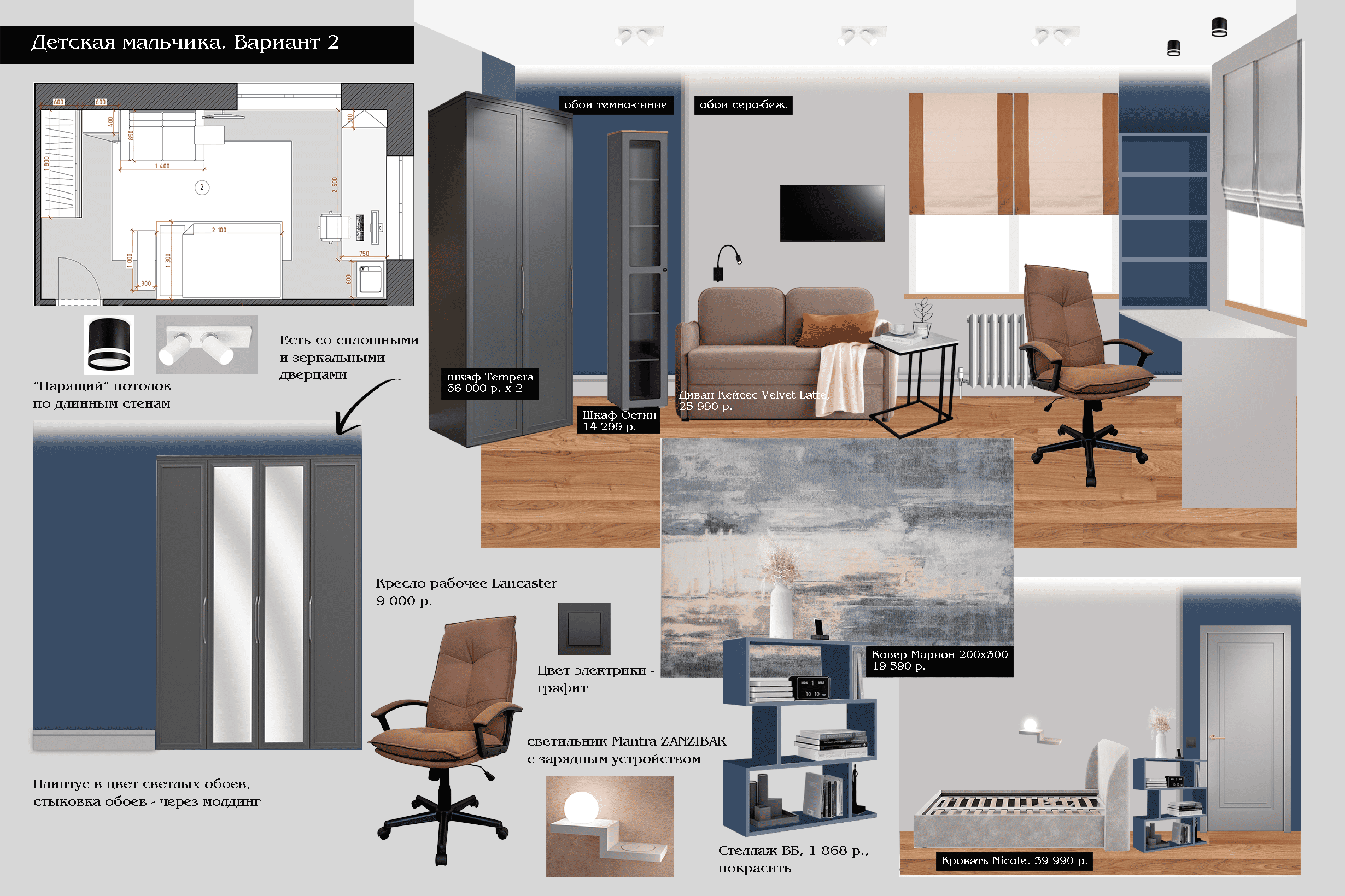 Квартира для семьи, 97 кв.м.