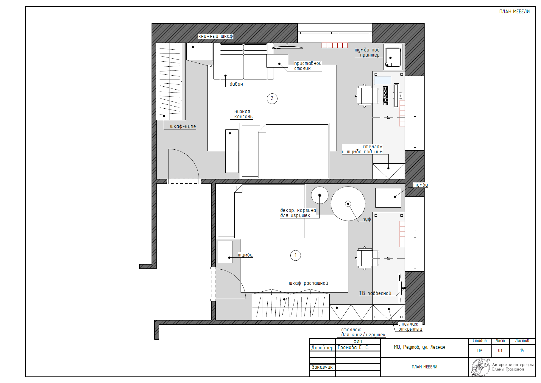 Квартира для семьи, 97 кв.м.
