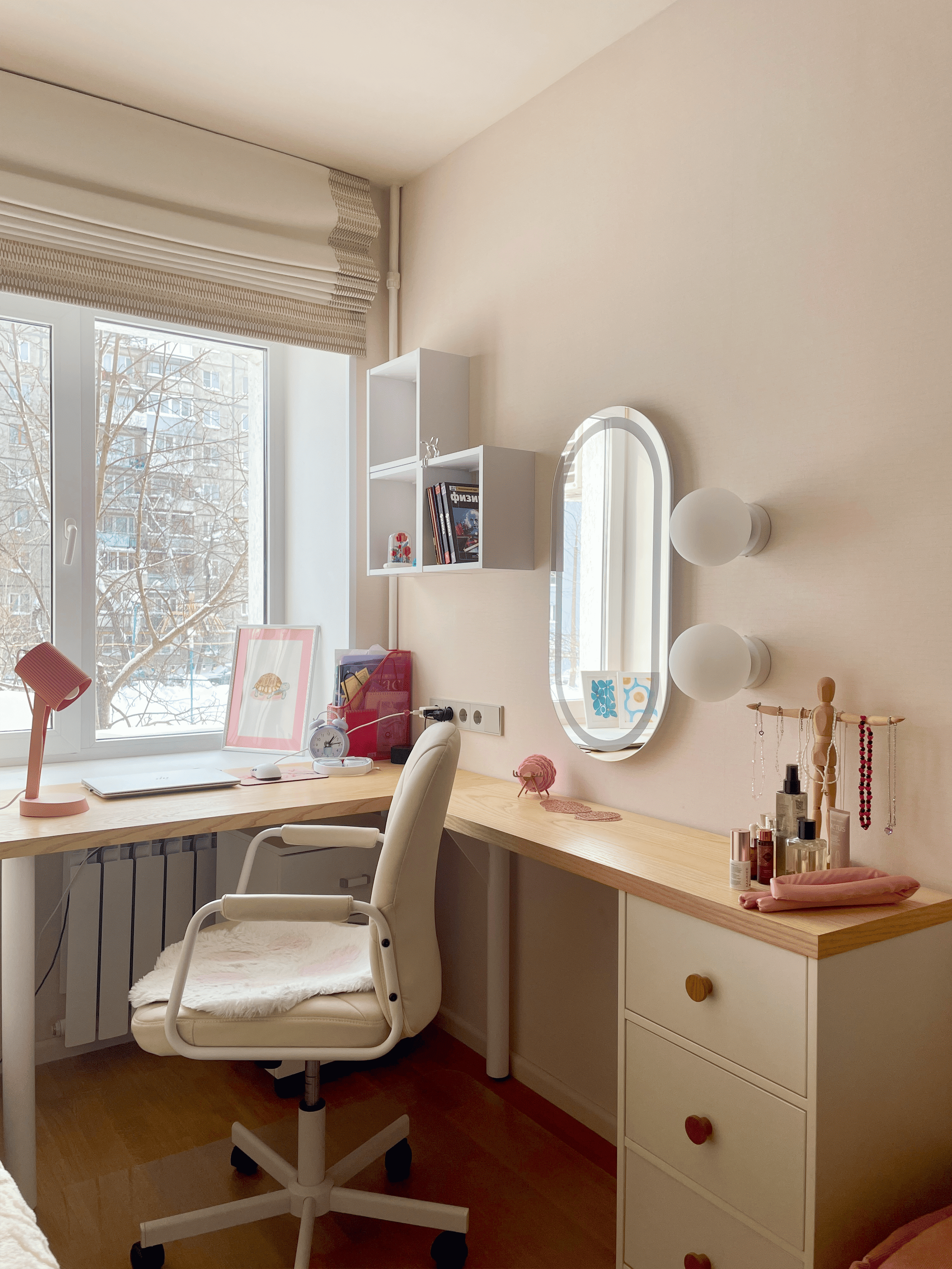 Комната девочки-подростка, 8 кв.м.