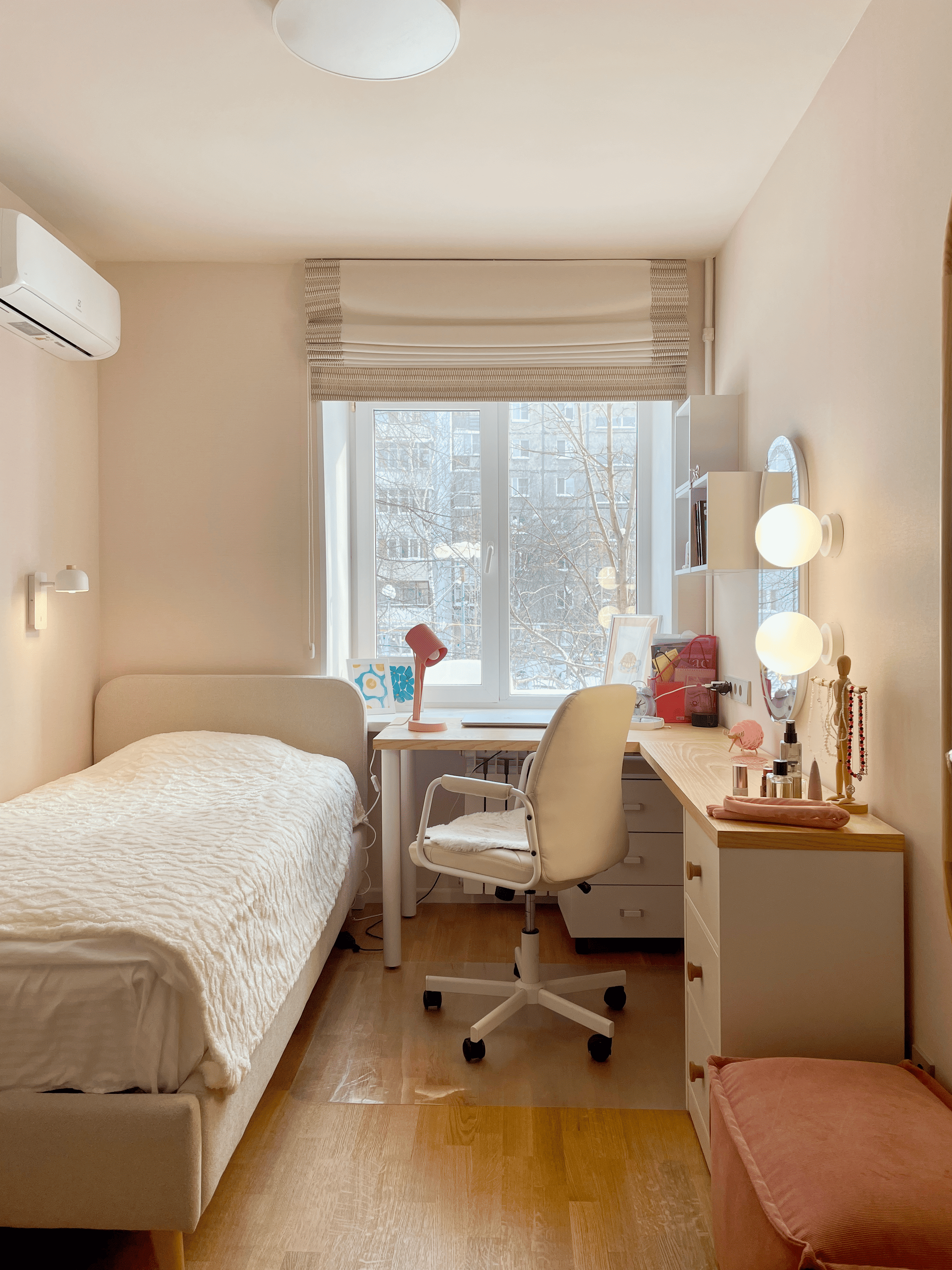 Комната девочки-подростка, 8 кв.м.