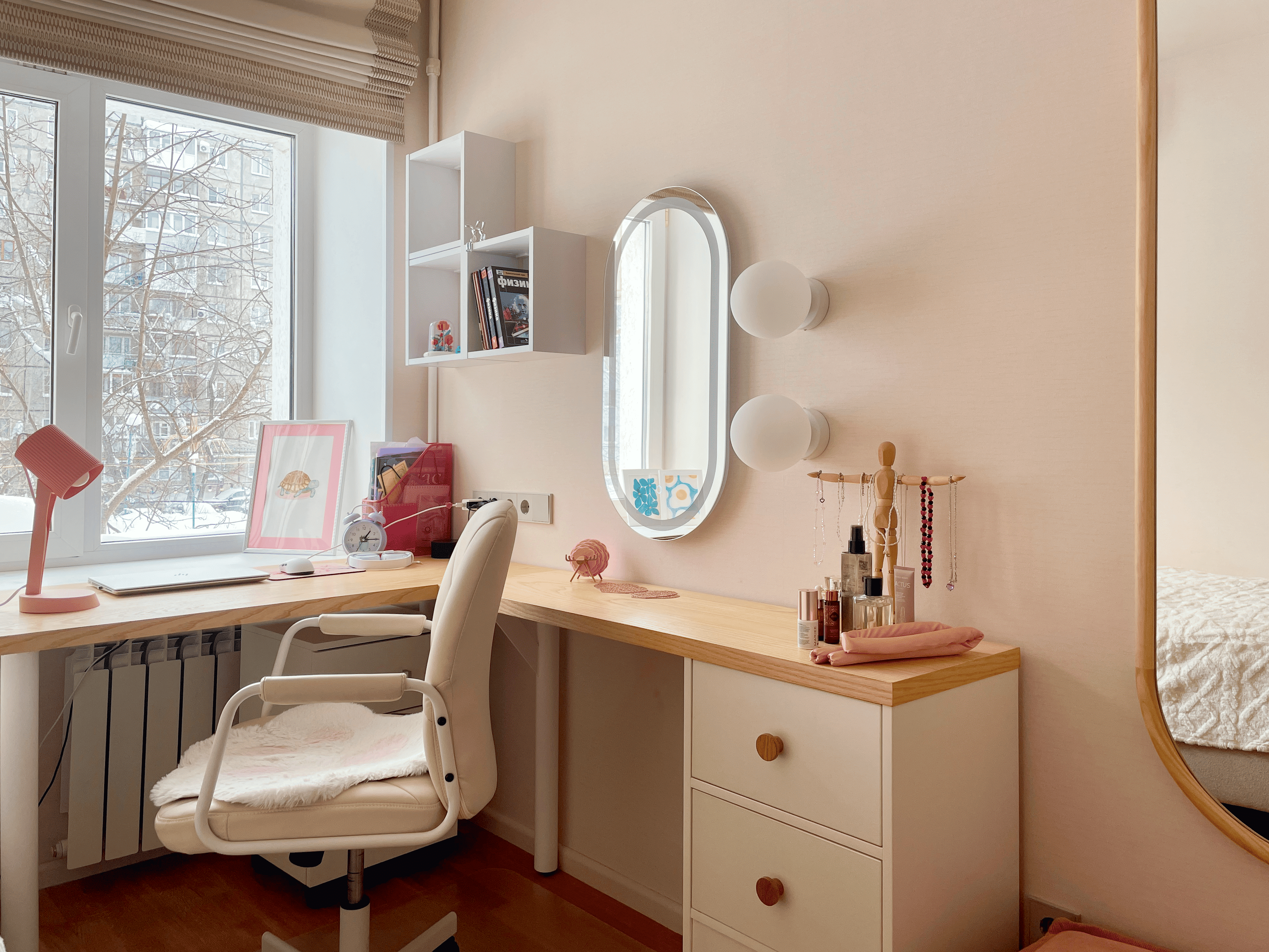 Комната девочки-подростка, 8 кв.м.