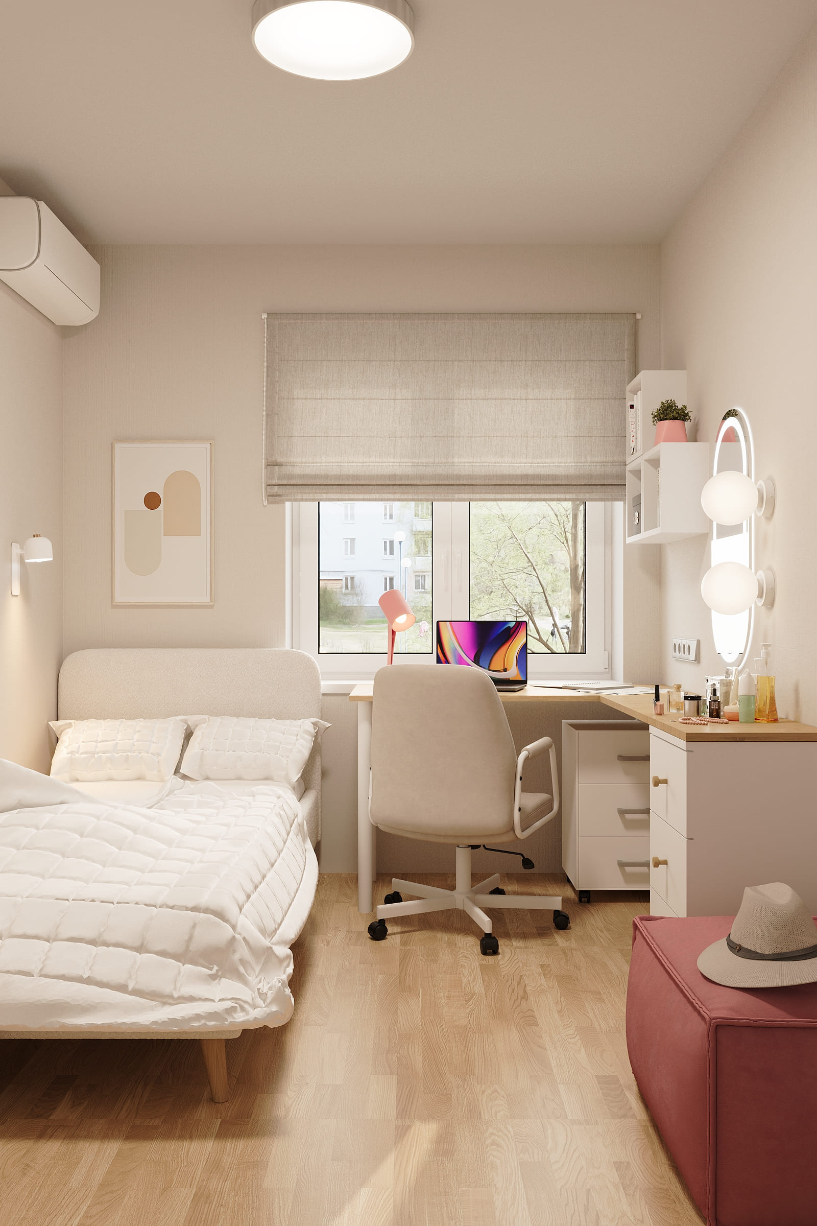 Обложка проекта: Комната девочки-подростка, 8 кв.м.