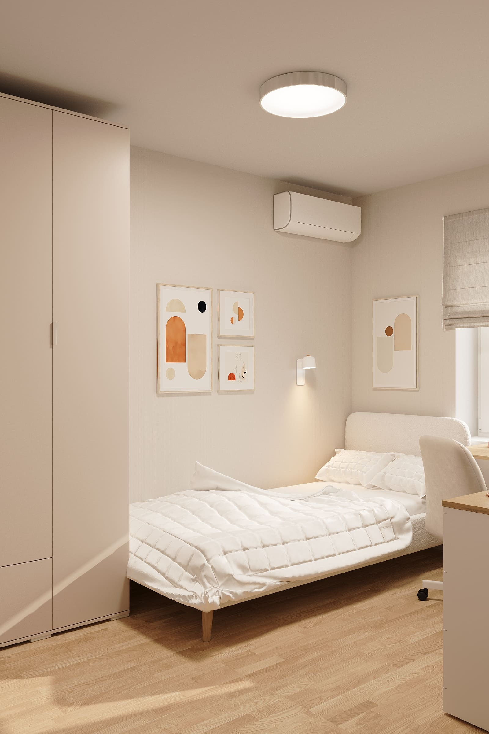 Комната девочки-подростка, 8 кв.м.