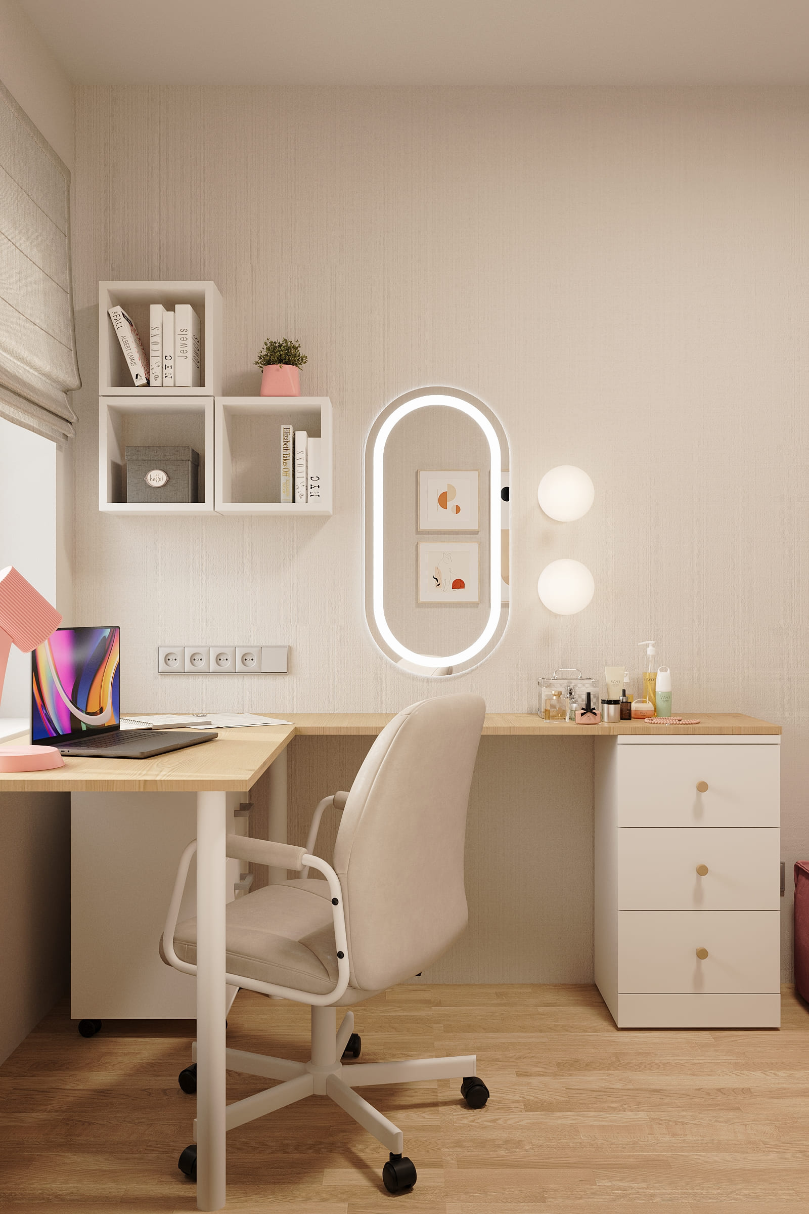 Комната девочки-подростка, 8 кв.м.