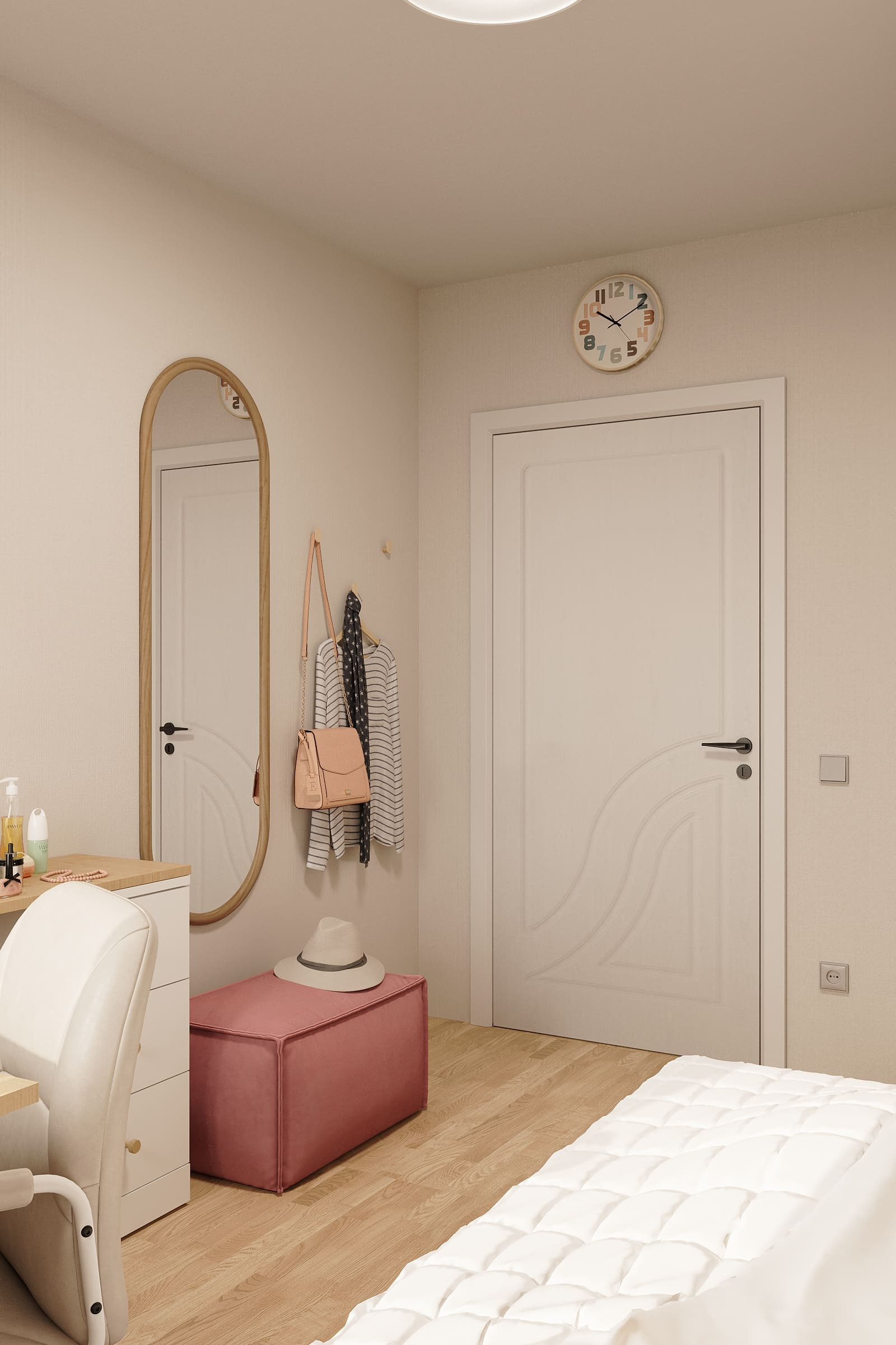 Комната девочки-подростка, 8 кв.м.