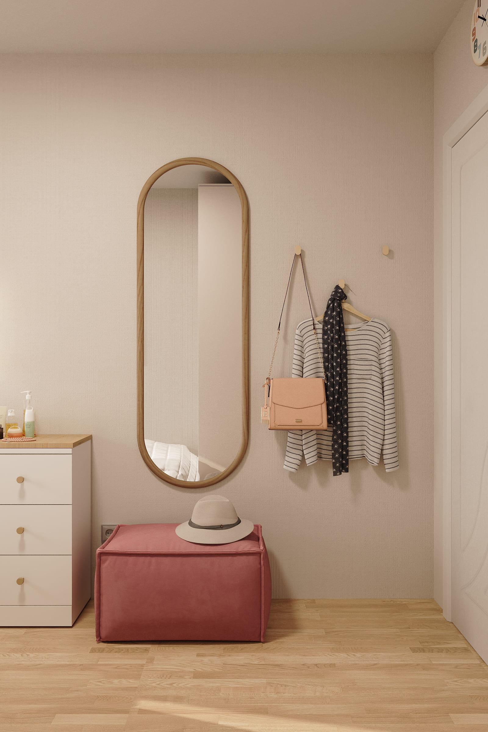 Комната девочки-подростка, 8 кв.м.