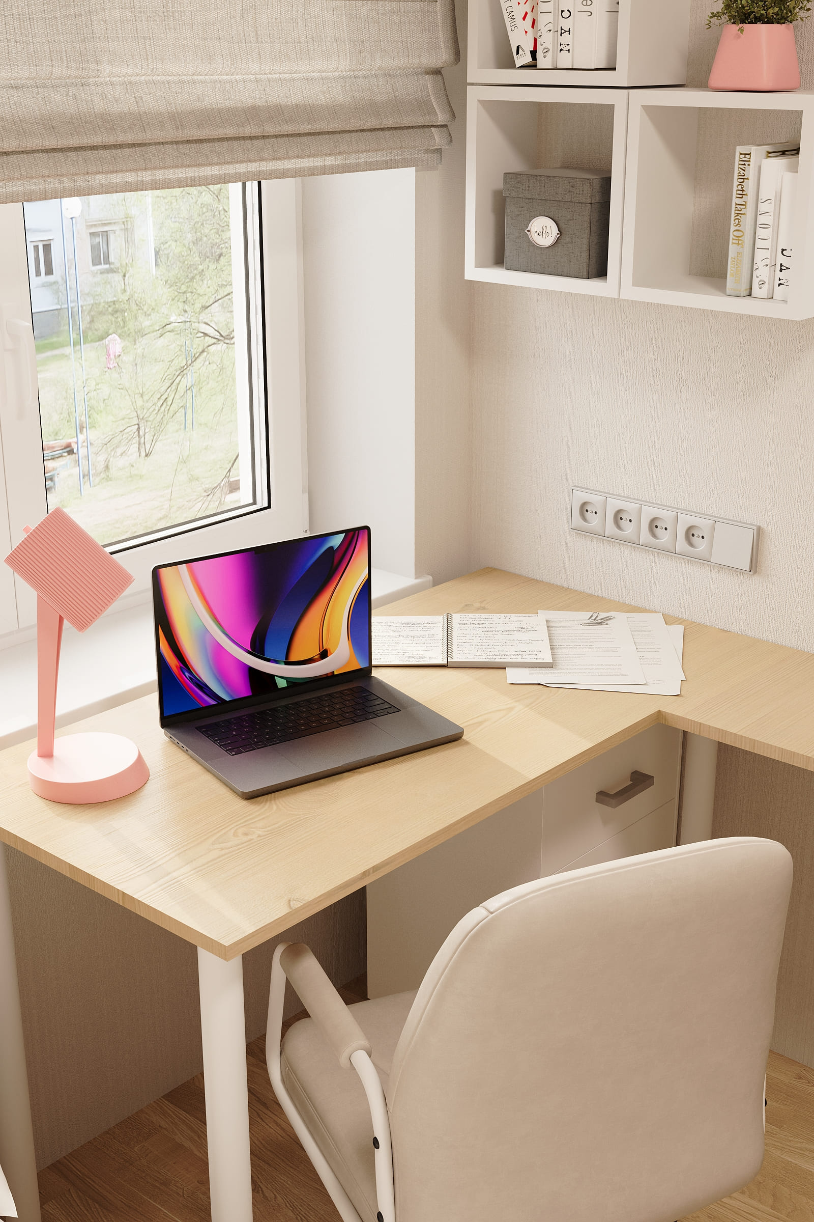 Комната девочки-подростка, 8 кв.м.