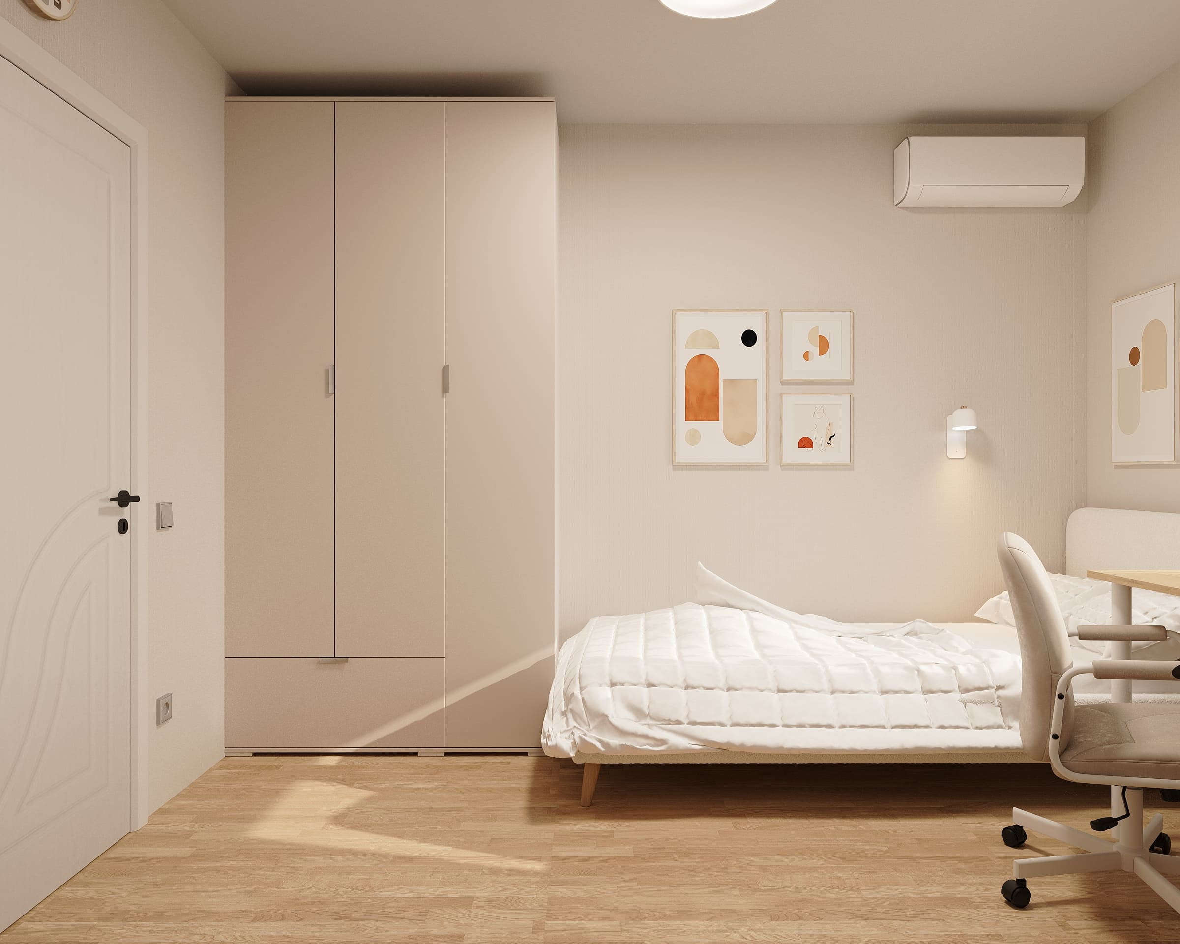 Комната девочки-подростка, 8 кв.м.