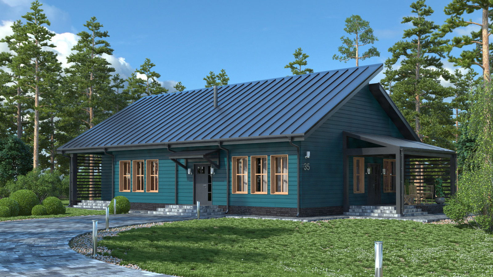 Обложка проекта: КОТТЕДЖ SCANDI HOUSE