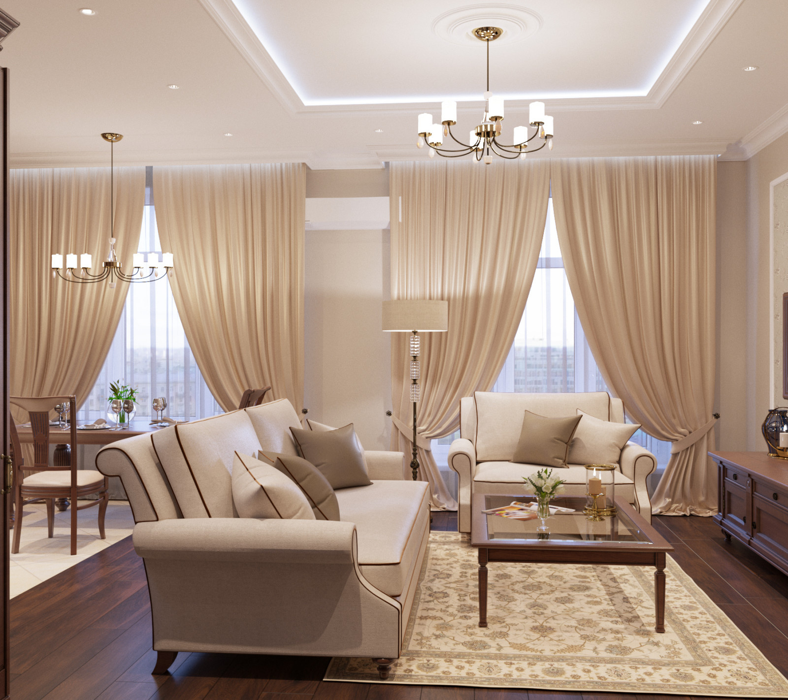 Квартира в ЖК Крестовский DE-LUX, 100 м2