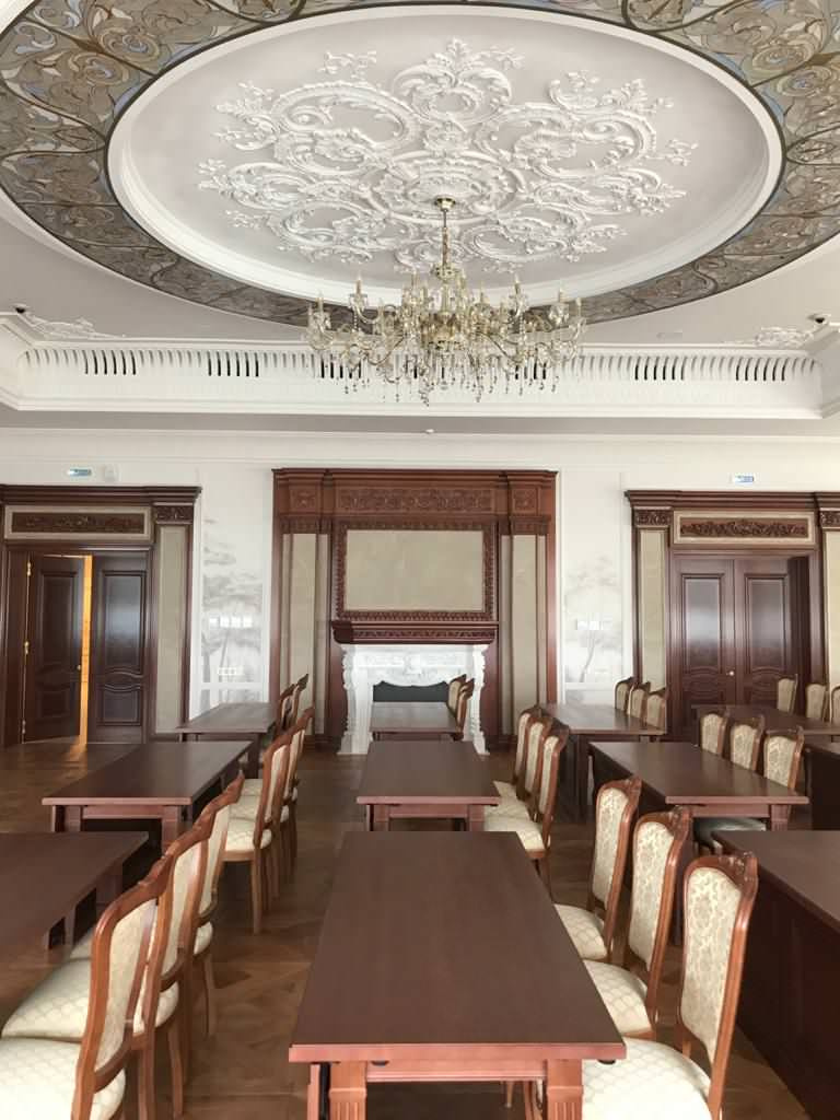 Витражный потолок в БЦ