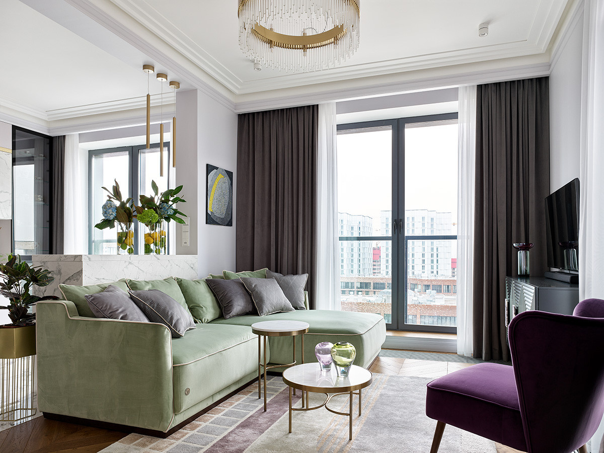 Houzz тур: Современный ар-деко для молодой семьи